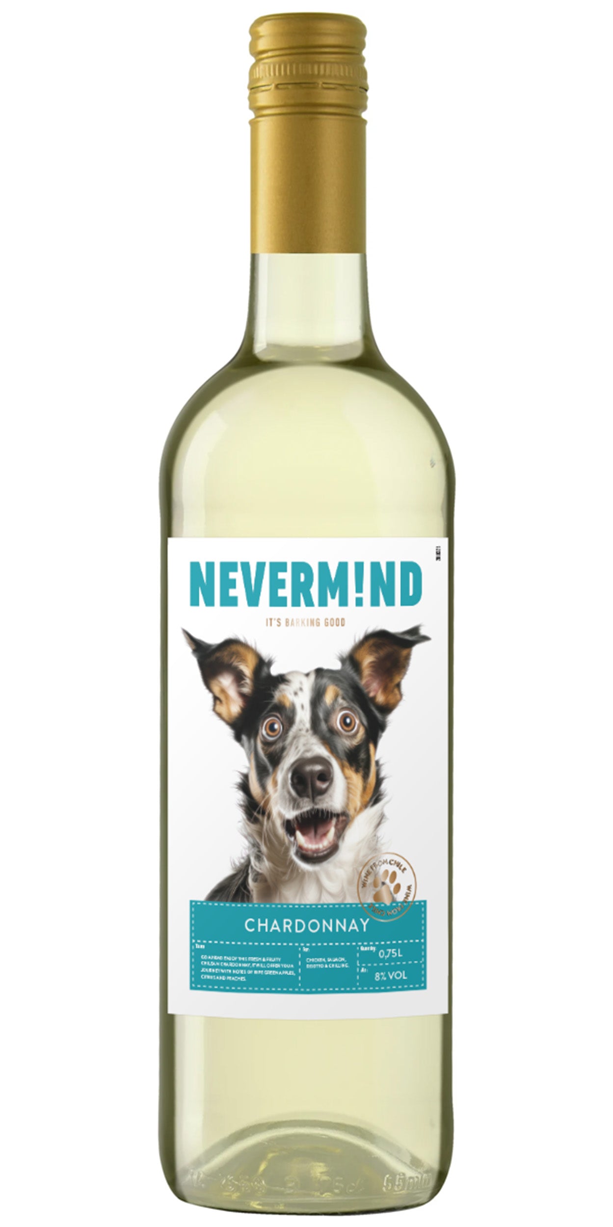 Nevermind Chardonnay 8 til-% 75cl plo