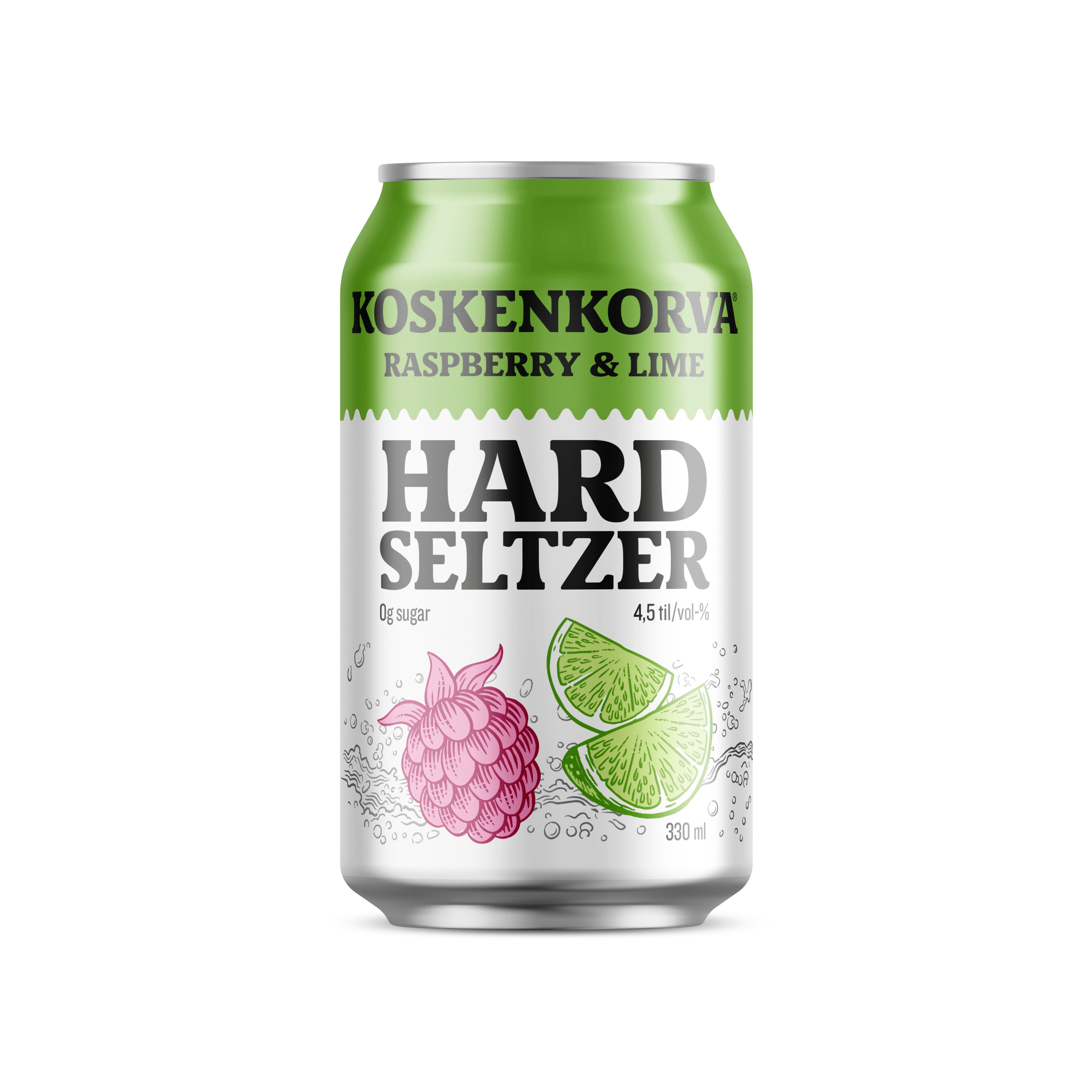 Koskenkorva Hard Seltzer Raspberry-Lime 4,5% 33cl CAN