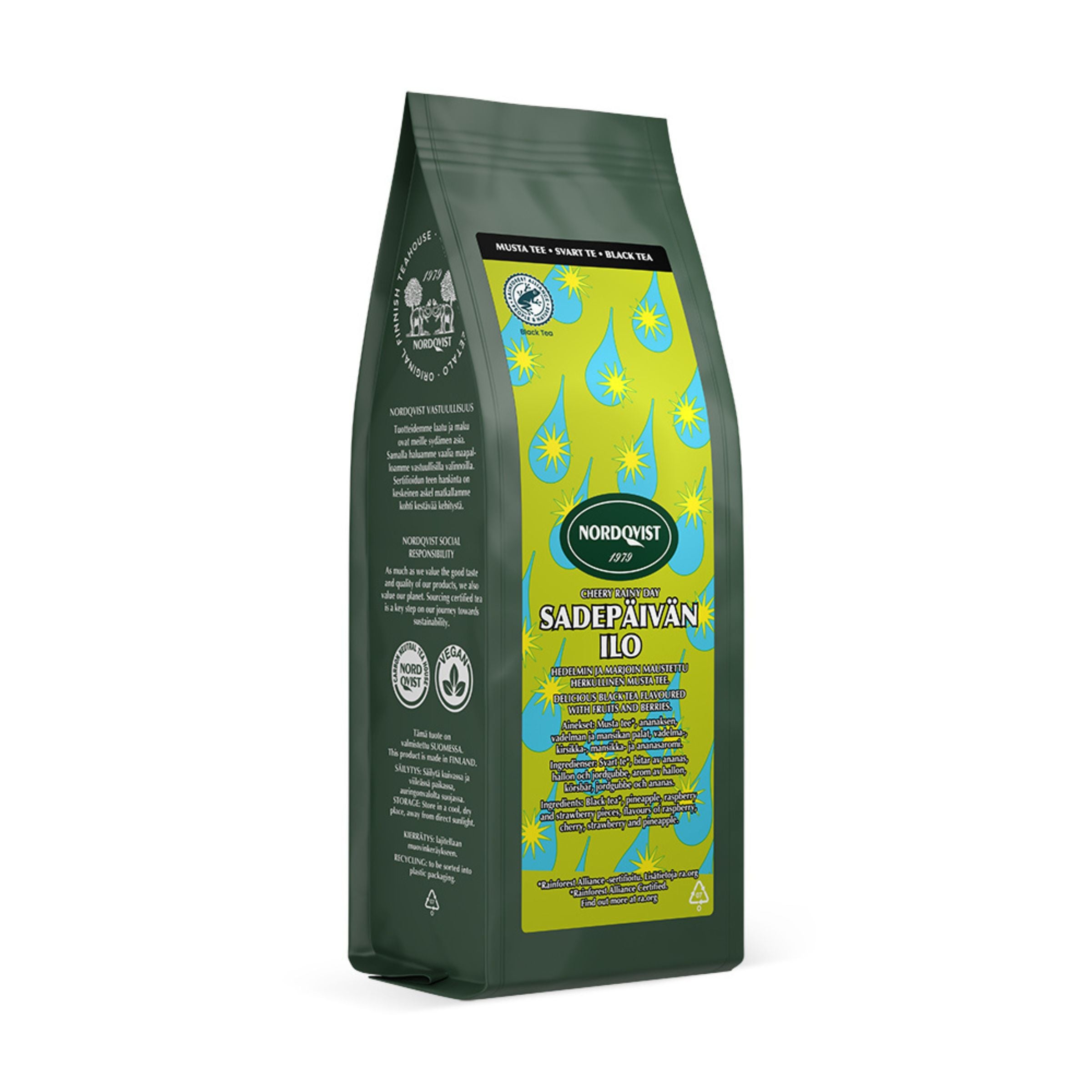 Nordqvist Sadepäivän Ilo 80g musta maustettu irtotee RFA