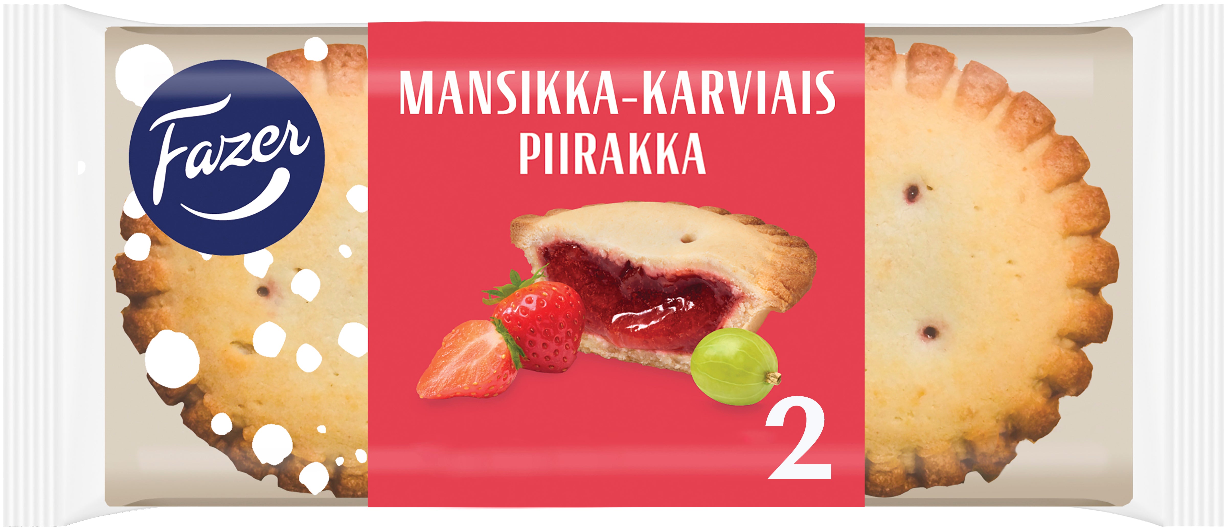 Fazer Mansikka-karviaispiirakka 2kpl 140g