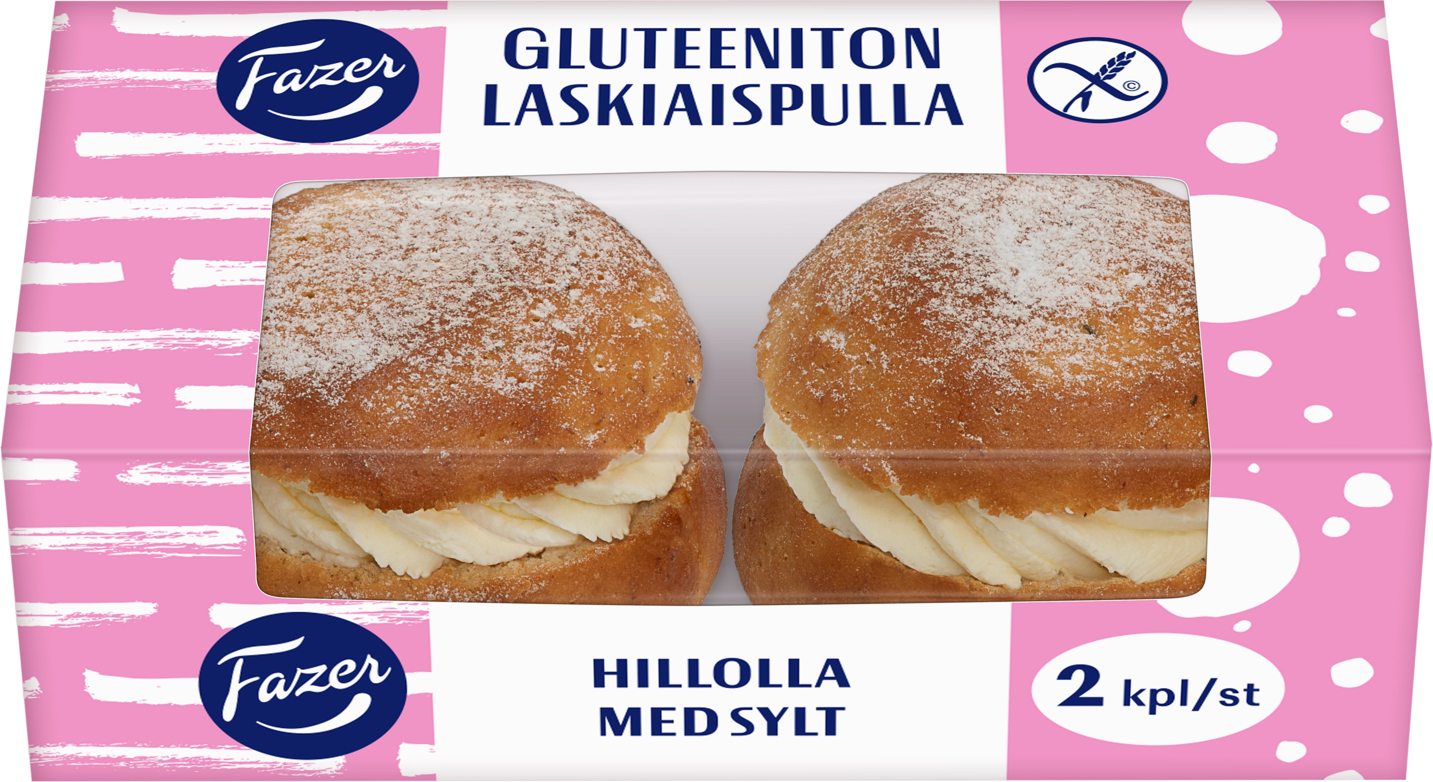 Fazer Gluteeniton Laskiaispulla 2kpl 200g