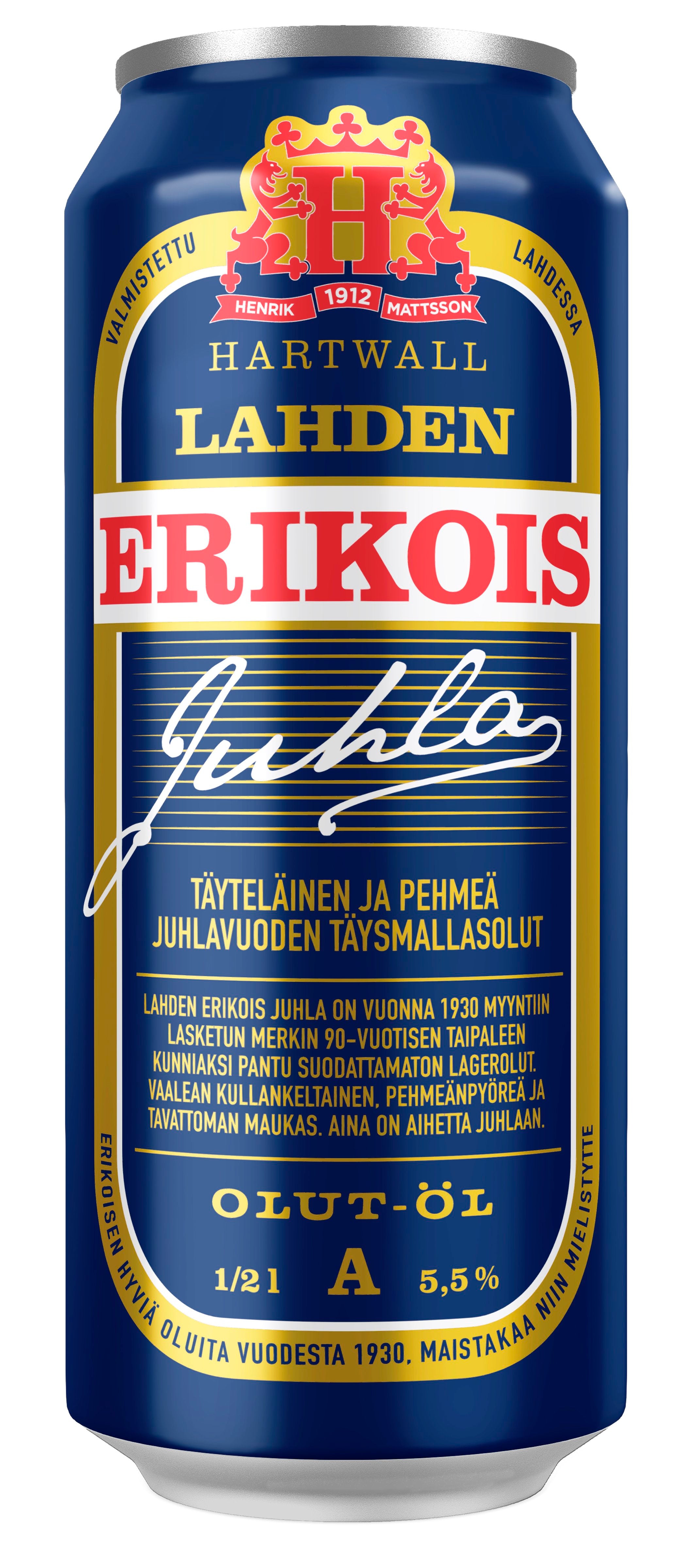 Lahden Erikois Juhlaolut 5,5% 0,5 l