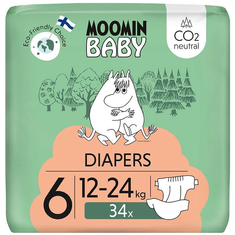 Couches Moomin Baby teippivaippa 6 - 34 kpl 12-24 kg