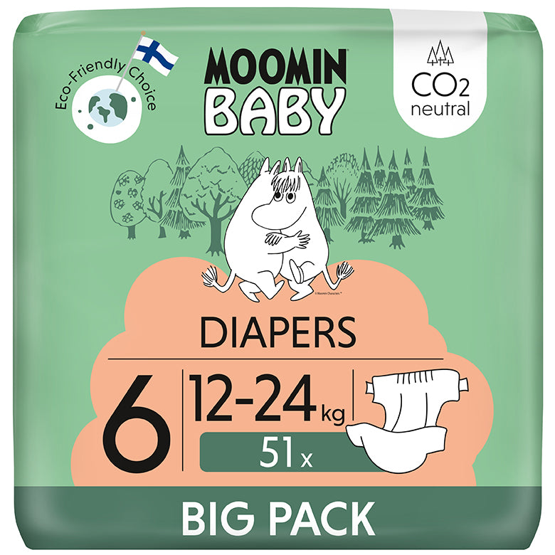 Couches Moomin Baby teippivaippa 6 - 51 kpl 12-24 kg