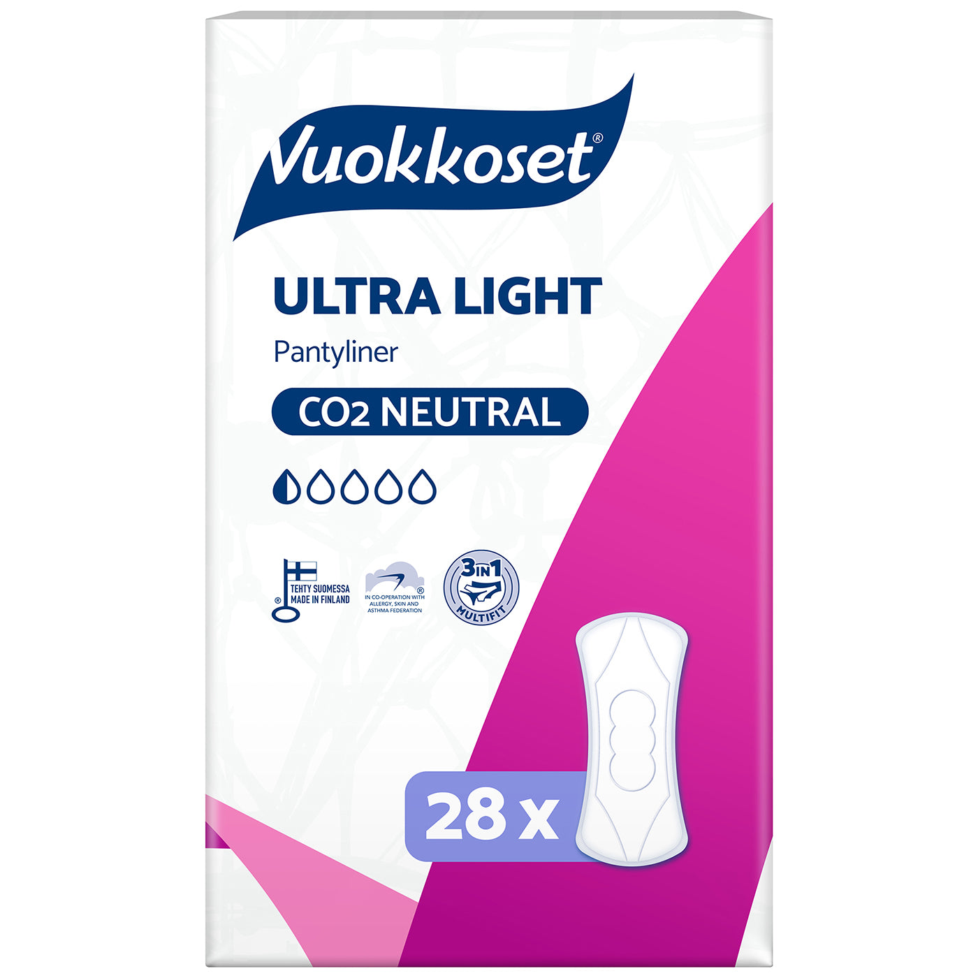 Vuokkoset Ultra Light pikkuhousunsuoja 28 kpl