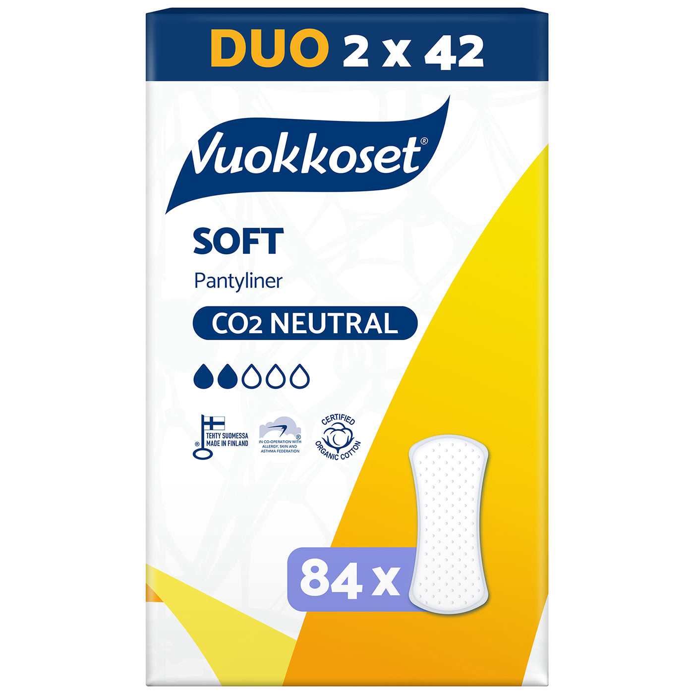 Vuokkoset Soft Duo pikkuhousunsuoja 2x42 kpl