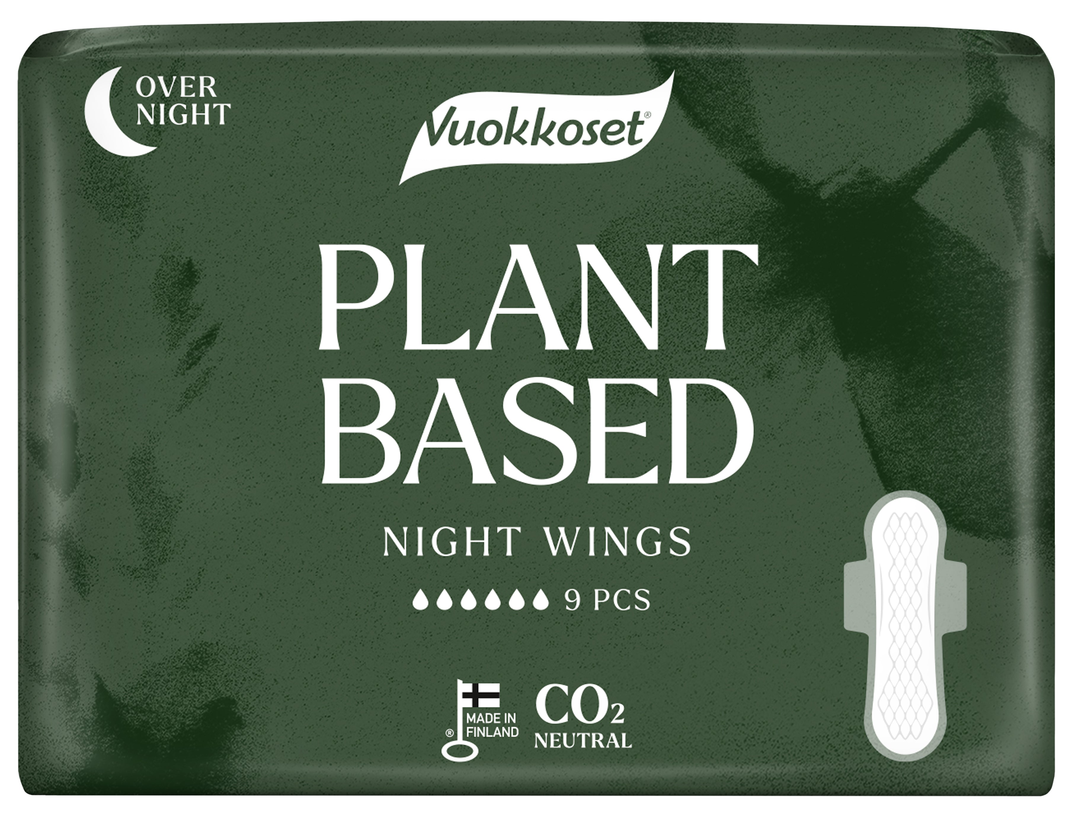 Vuokkoset Plant Based Night Wings yöside 9 kpl