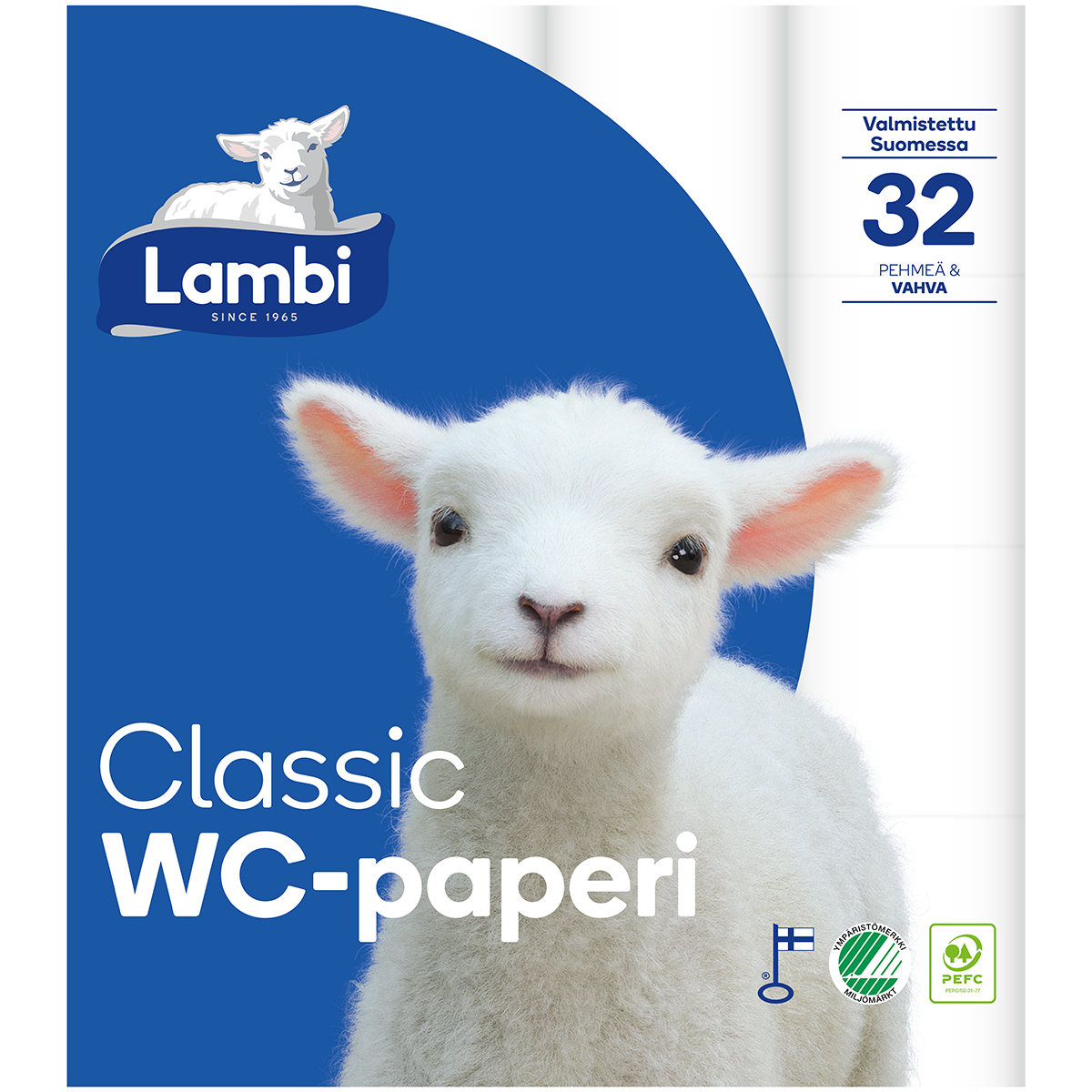 Lambi WC-paperi 32rl valkoinen