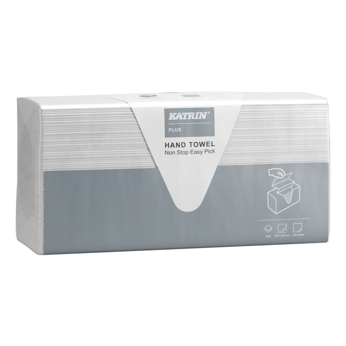 Katrin Plus Käsipyyhe Easy Pick Non Stop 2-krs Valkoinen 135 arkkia