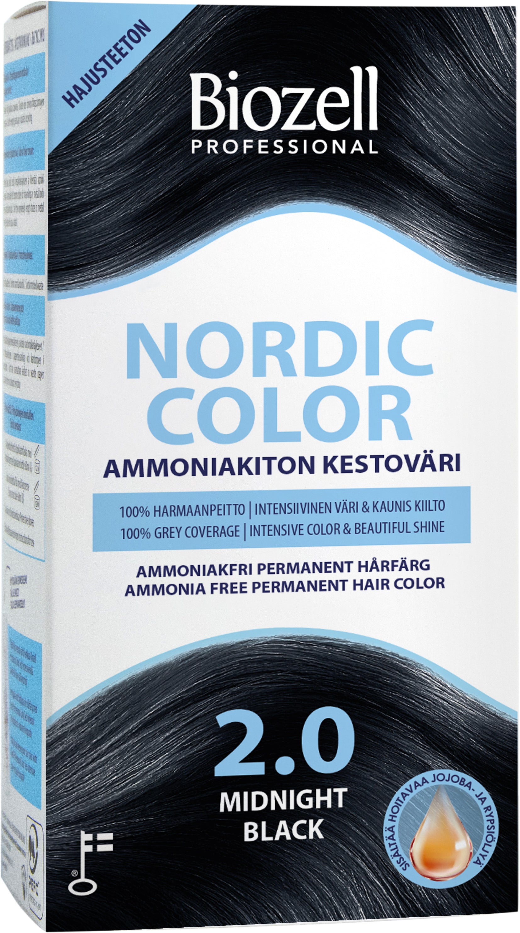 Nordic kestoväri 2.0 2x60ml noir minuit