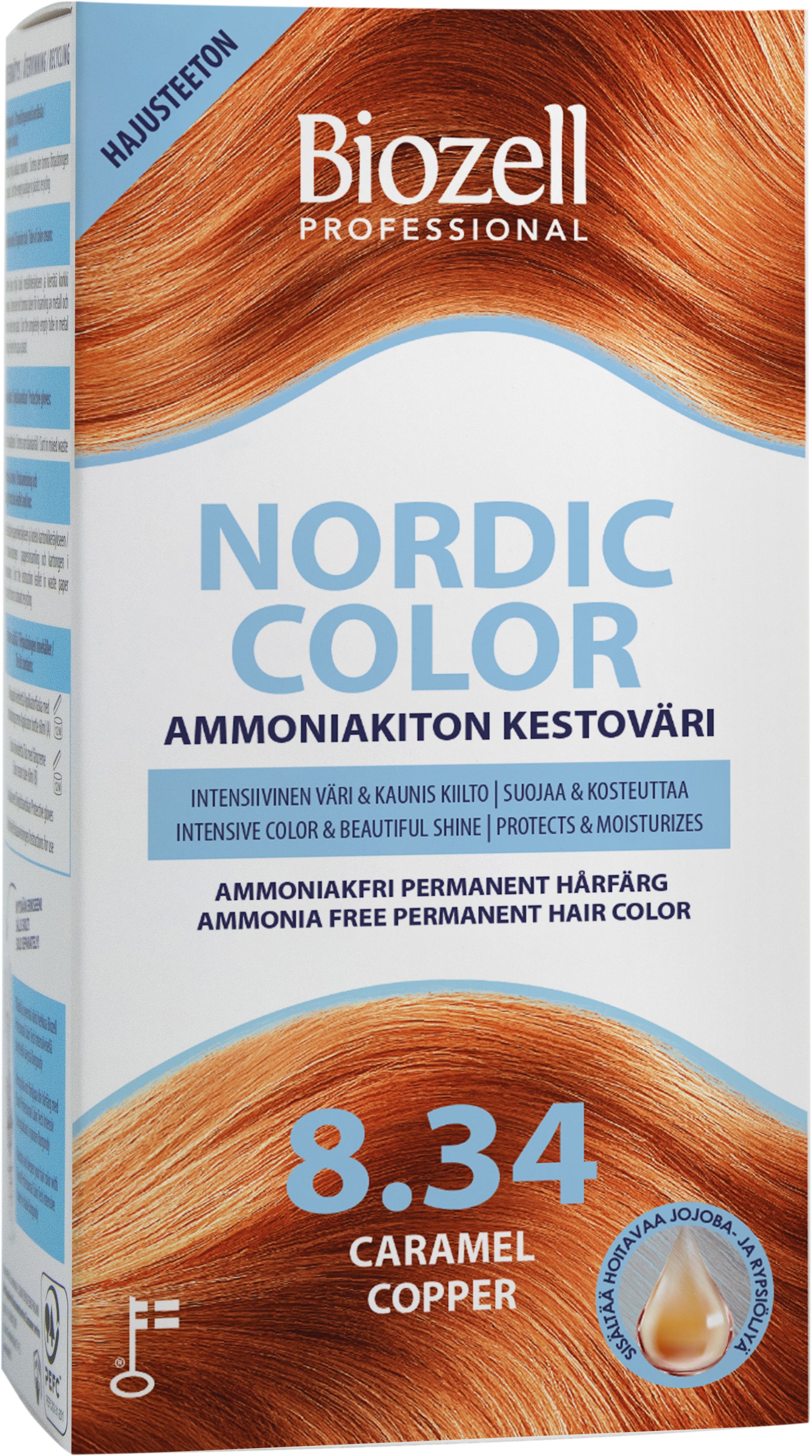 Nordic kestovär 8.34 2x60ml Caramel Copp