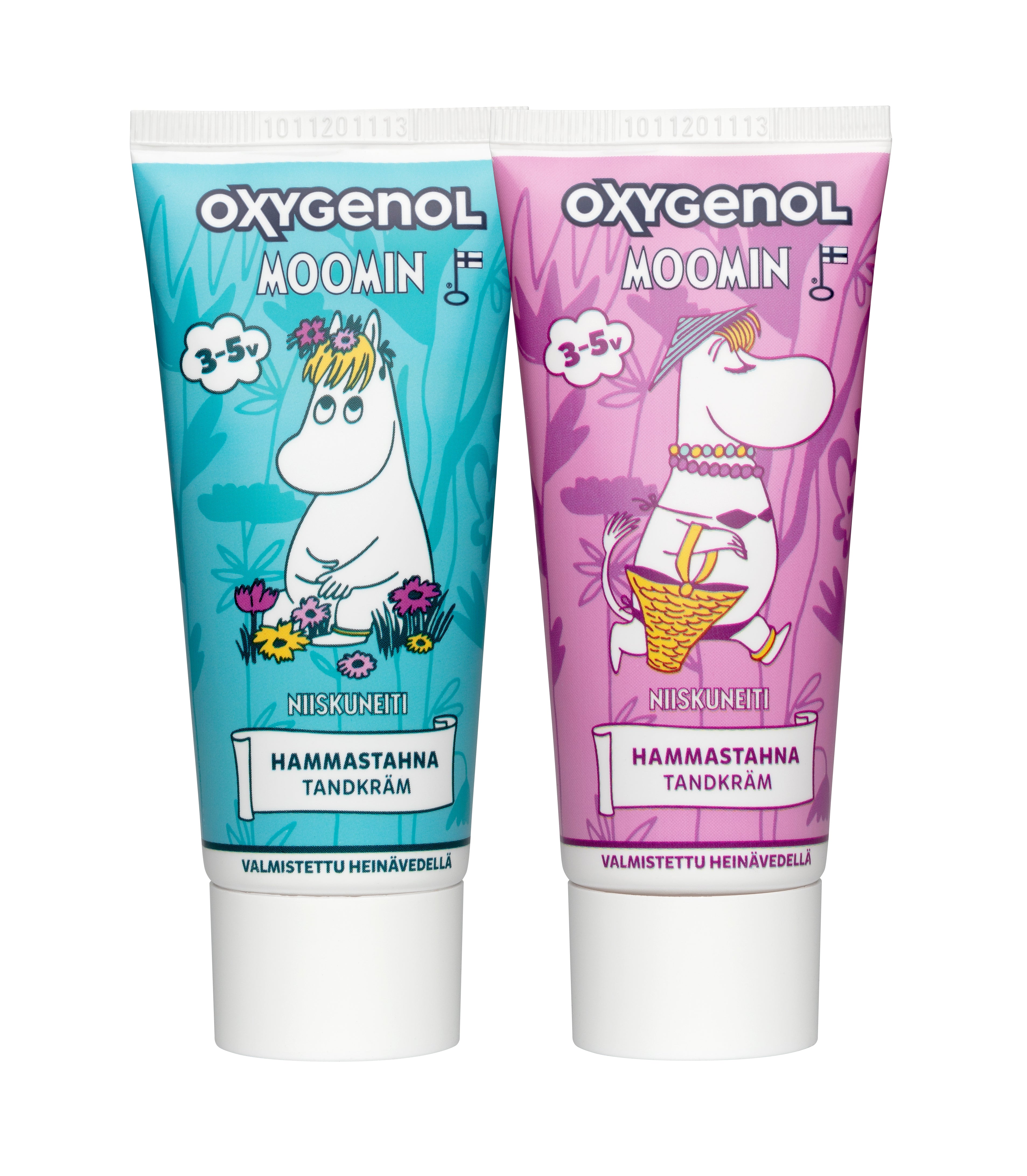 Oxygenol Muumi 50ml Niiskuneiti 3-5-vuotiaat ksylitoli fluorihammastahna