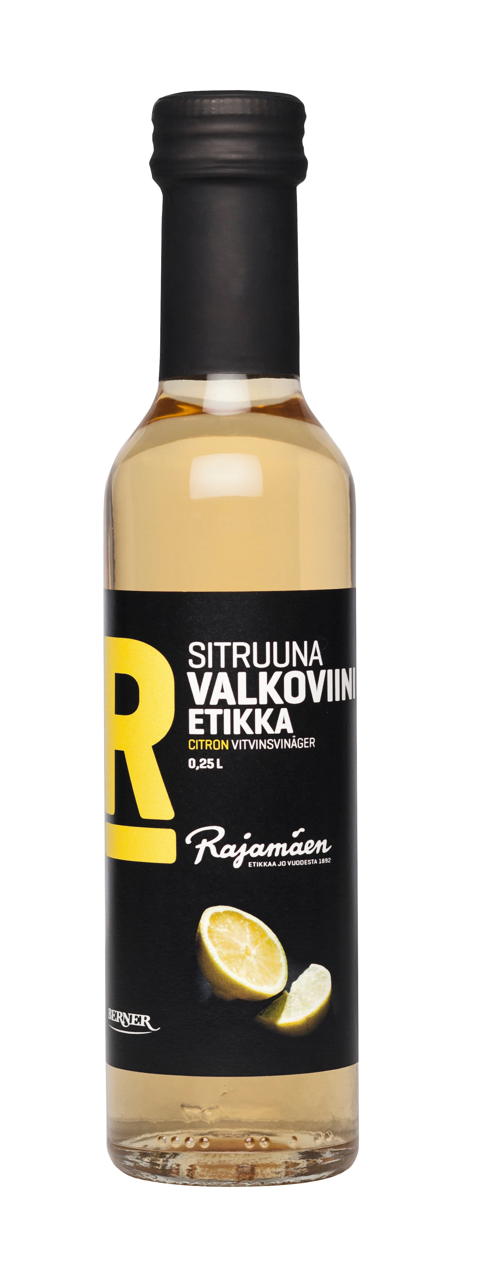 Rajamäen Sitruuna valkoviinietikka 0,25l