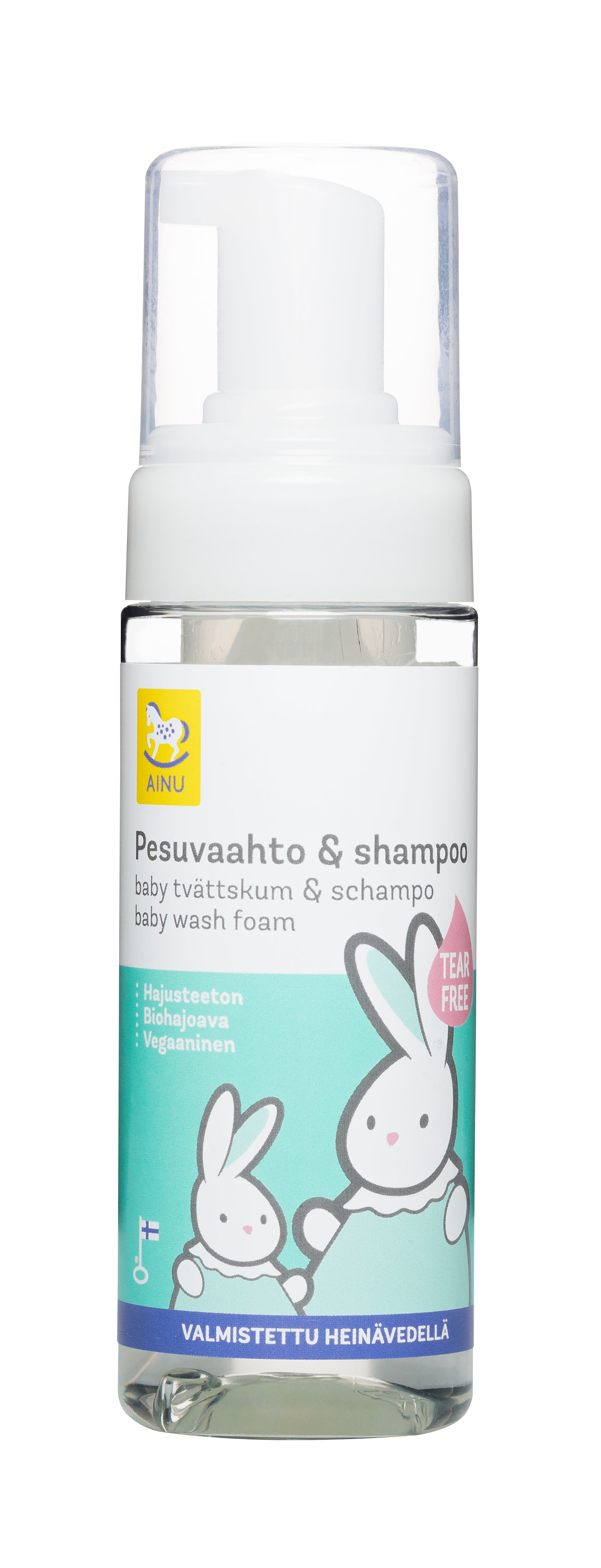 Ainu 150ml Pesuvaahto &amp; shampooing hajusteeton