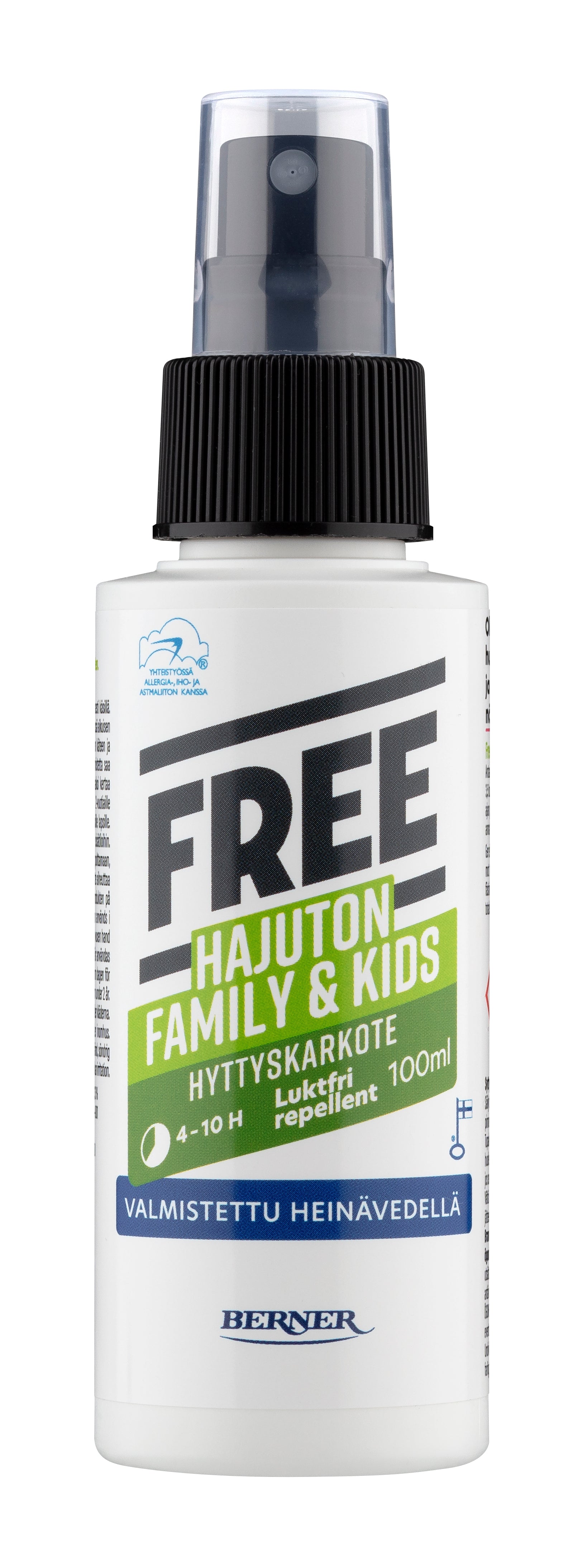 Free hajuton hyttyskarkote 100ml Kids+Fa