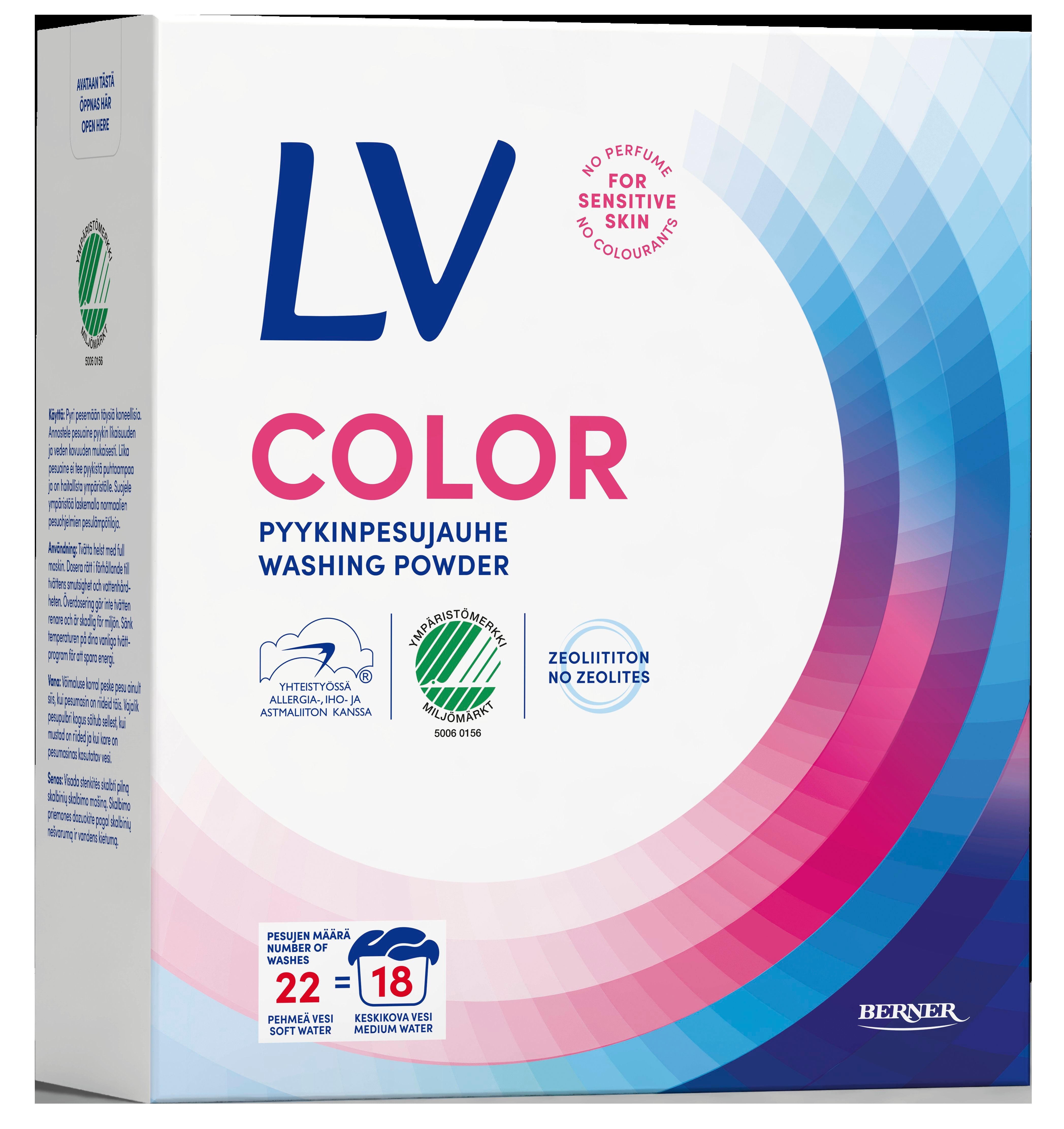 LV pyykinpesujauhe 750g Color