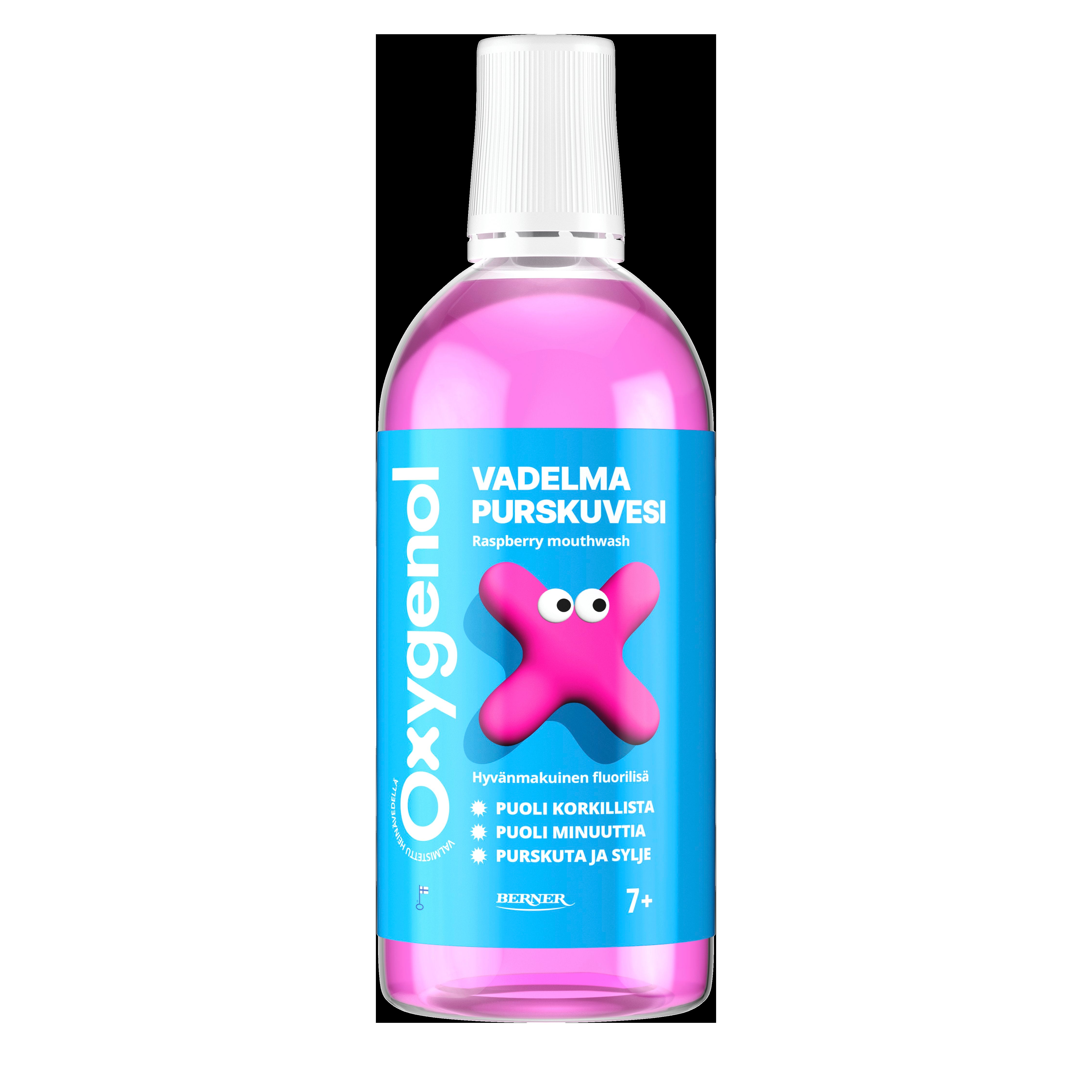 Oxygenol 500ml purskuvesi vadelma 7+