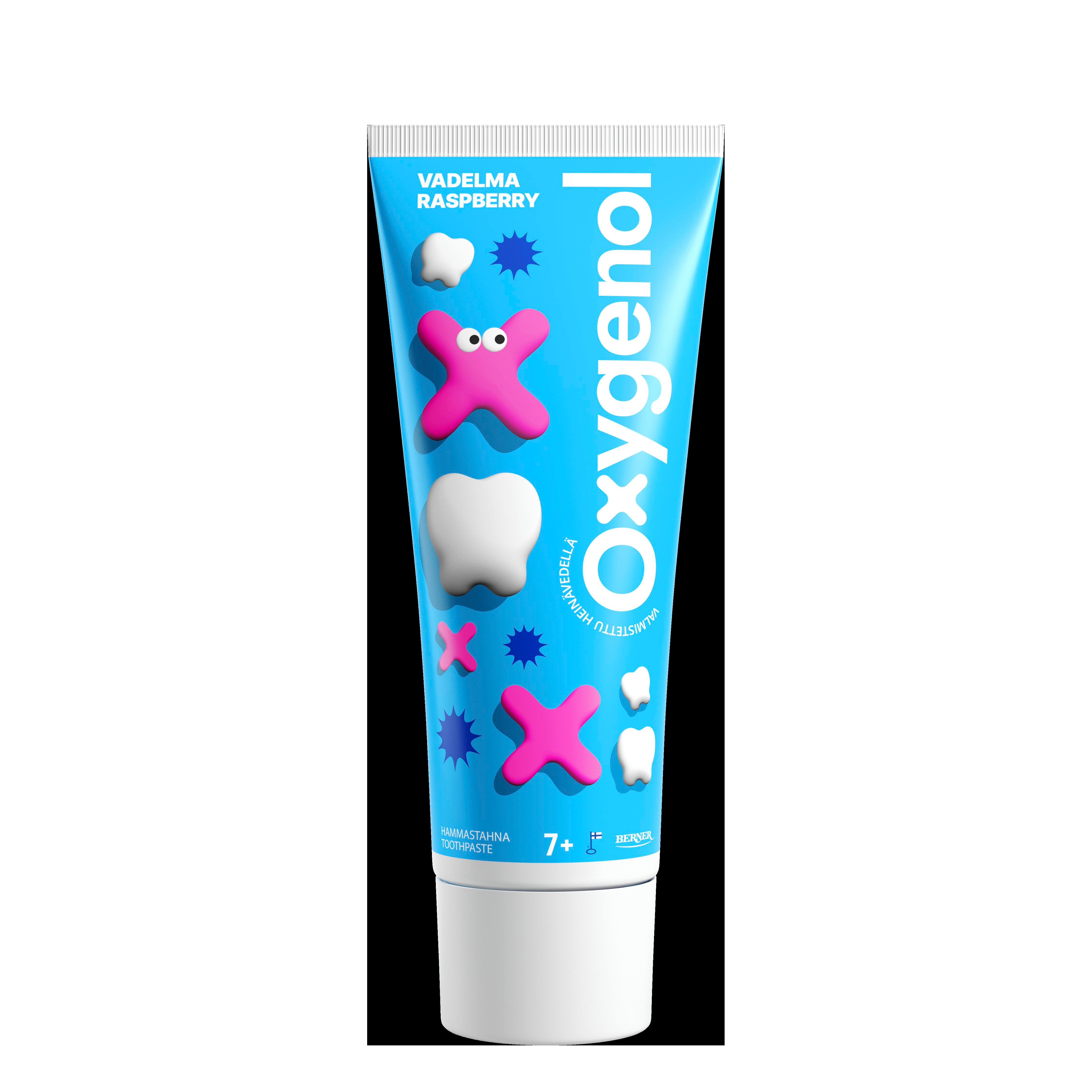 Oxygenol 75ml hammastahna vadelma 7+
