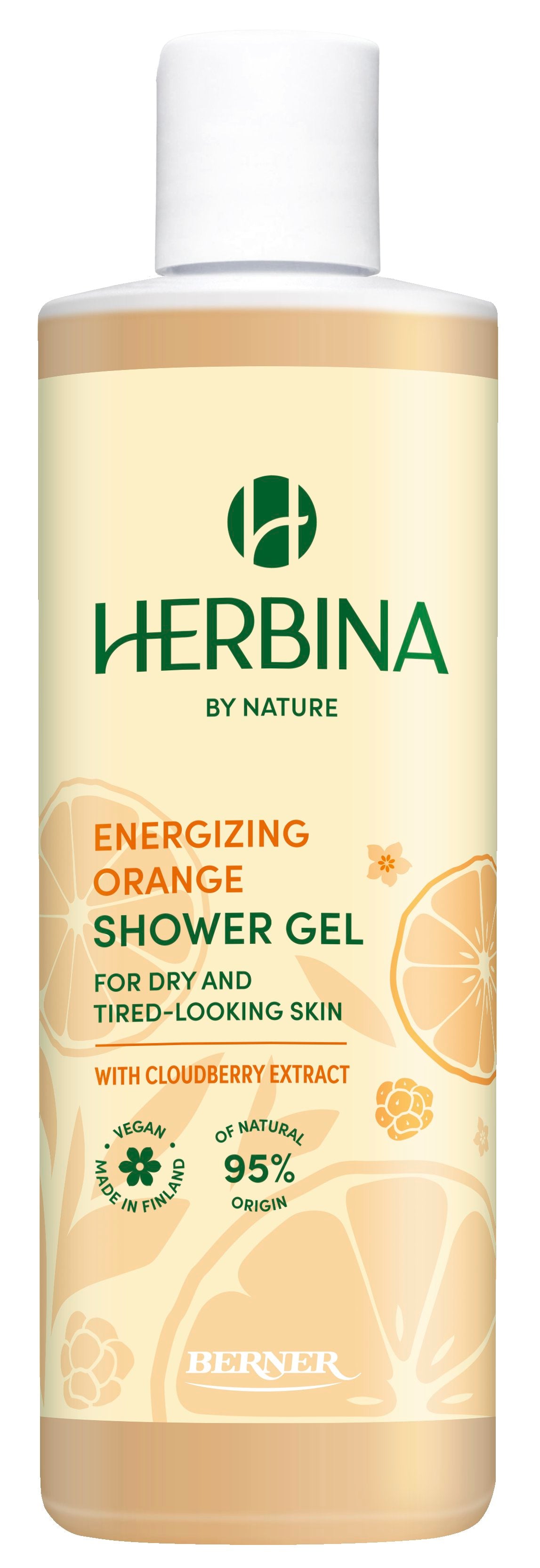 Herbina 250ml suihkugeeli Orange énergisante