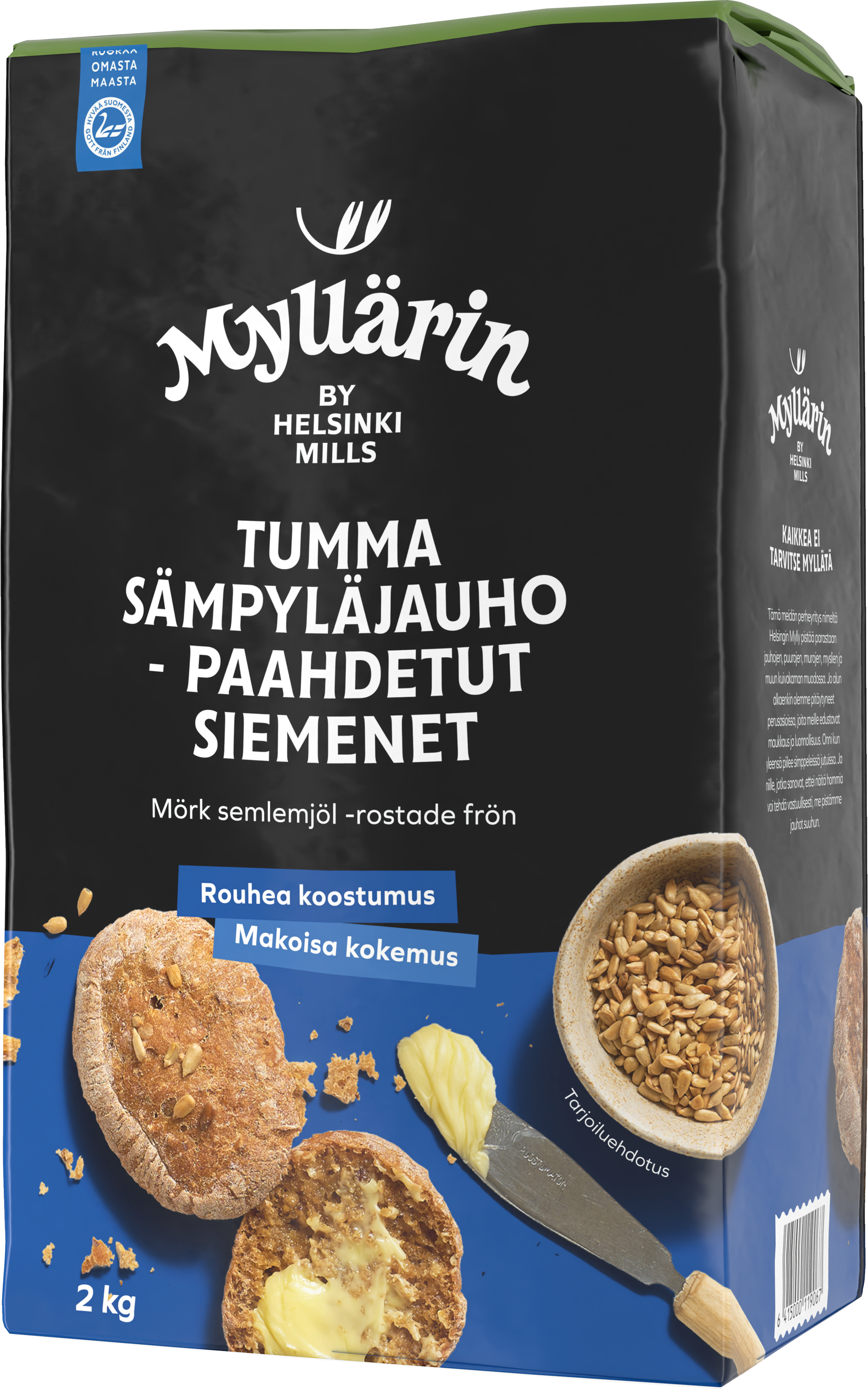 Myllärin Tumma Sämpyläjauho -paahdetut siemenet 2 kg