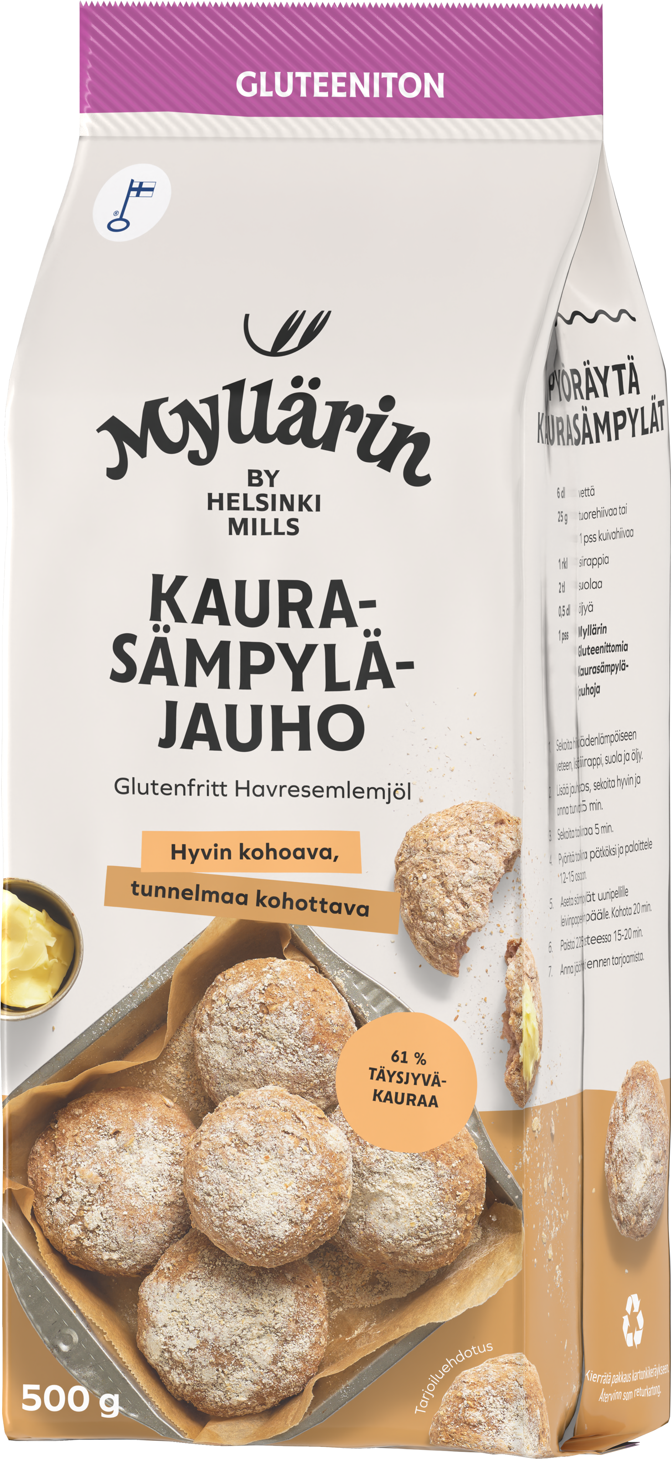 Myllärin Gluteeniton Kaurasämpyläjauho 500 g