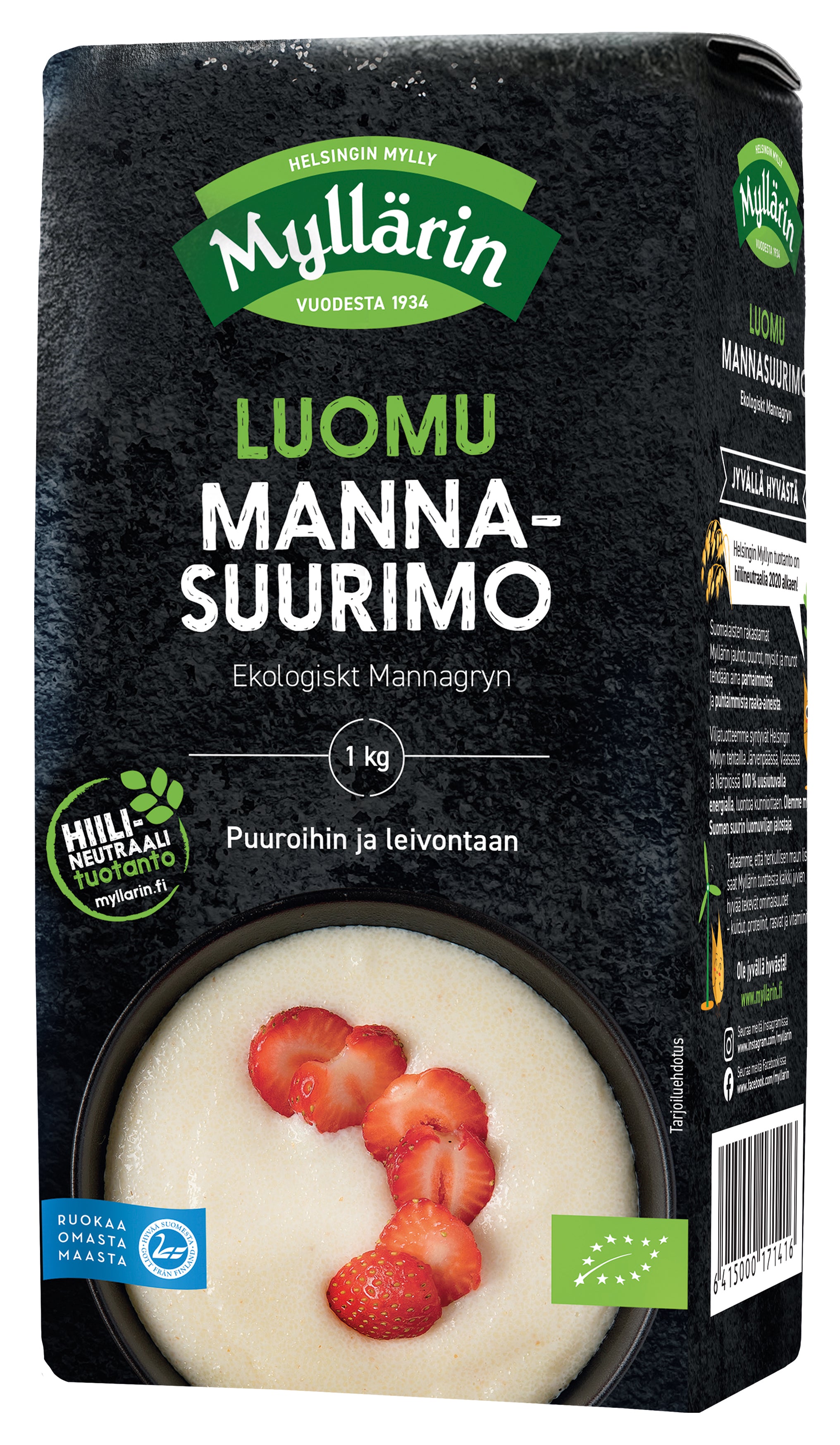 Myllärin Luomu Mannasuurimo 1 kg