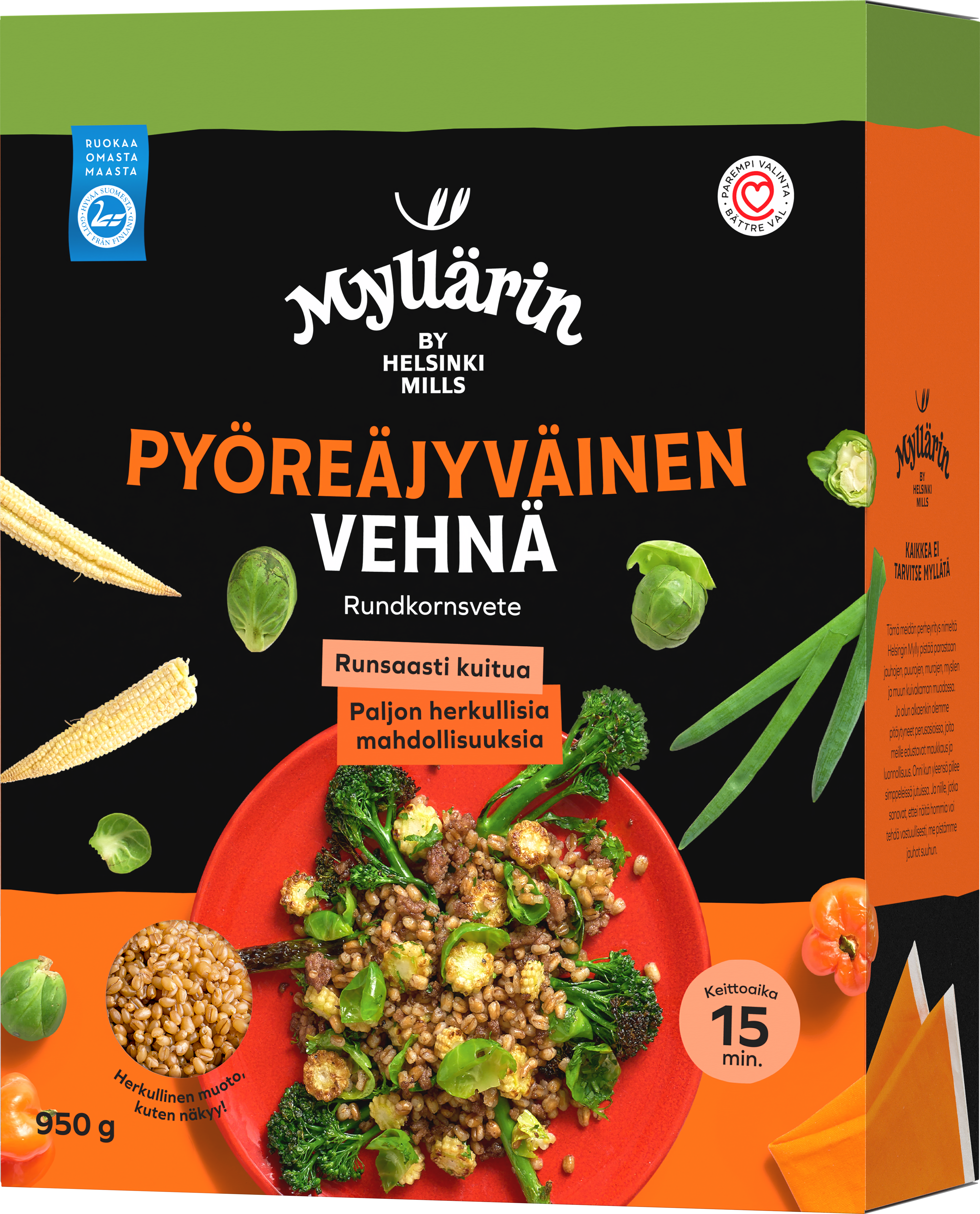 Myllärin Pyöreäjyväinen Vehnä 950 g