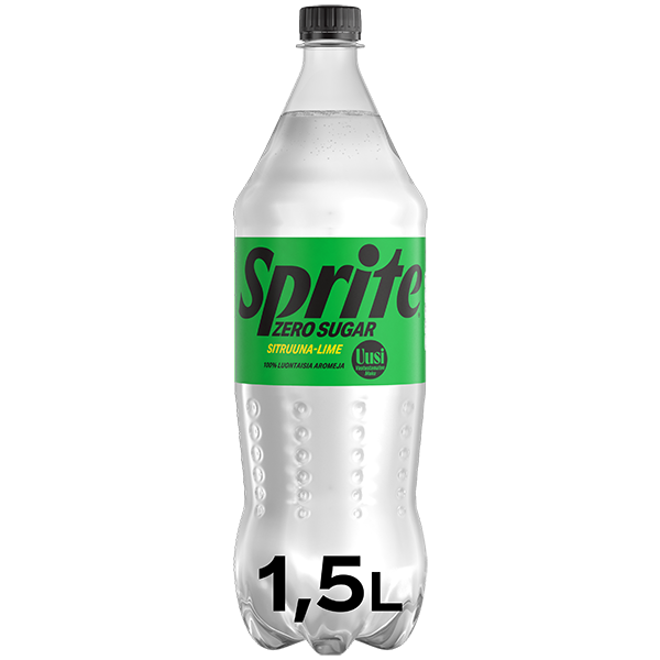 Sprite Zero Sugar Sitruuna-Limetti virvoitusjuoma muovipullo 1,5 L