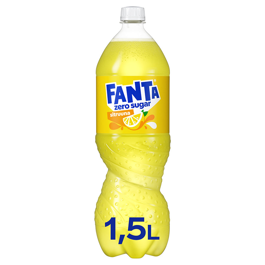 Fanta Sitruuna Zero virvoitusjuoma muovipullo 1,5 L