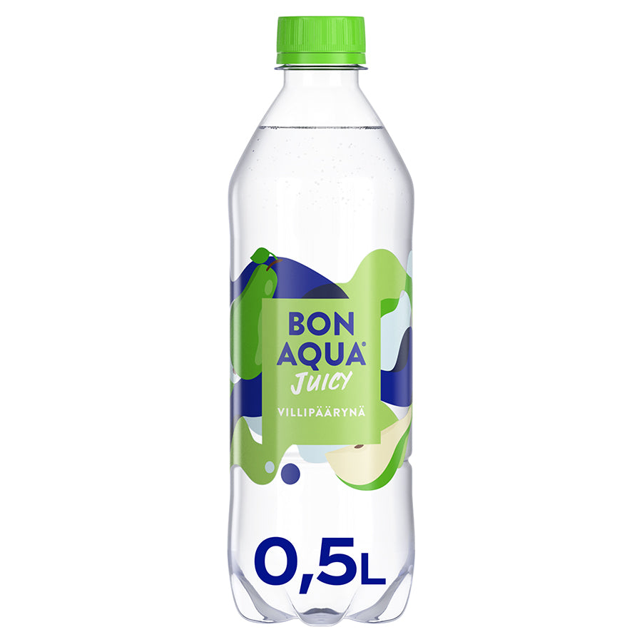 Bonaqua Juicy Villipäärynä Hiilihapollinen juoma rPet 0.5L