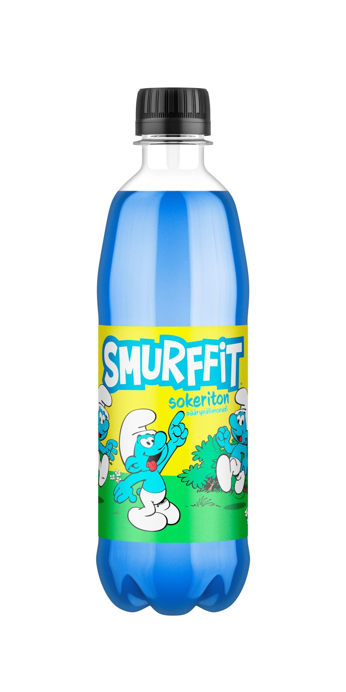 Smurffit Sokeriton virvoitusjuoma muovipullo 0,5 L