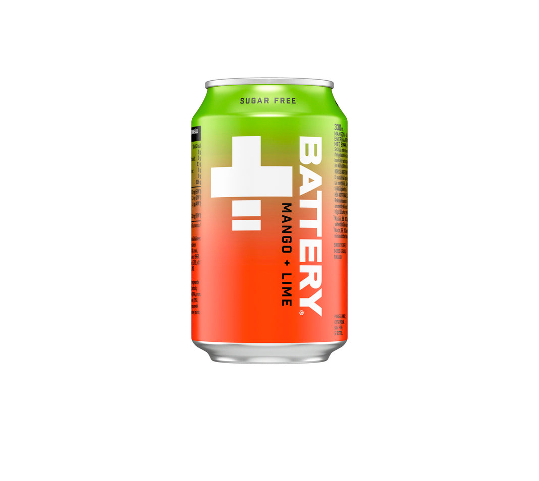 Battery Sugar Free Mango Lime energiajuoma tölkki 0,33 L