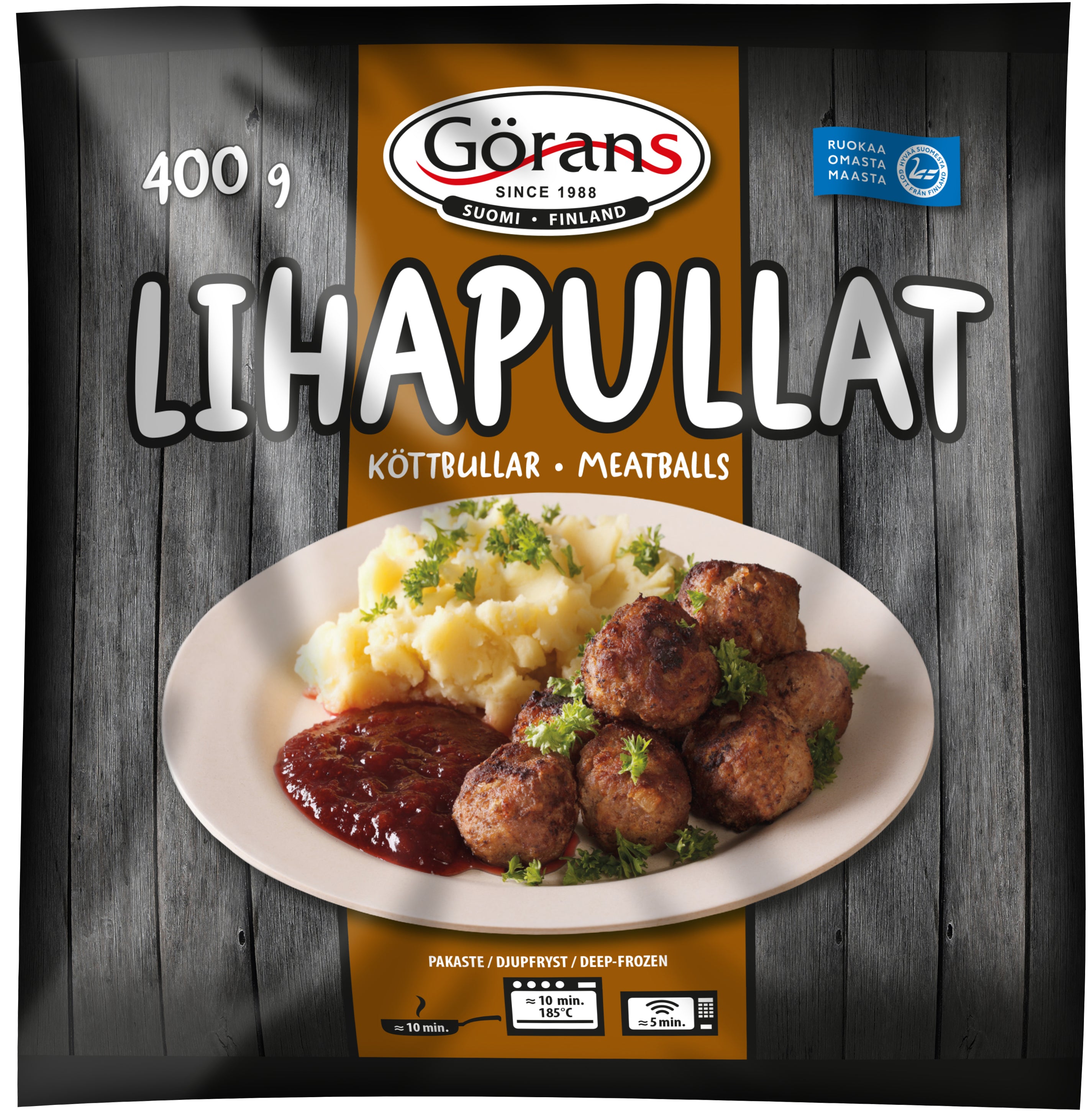 Görans lihapullat 400g kypsät ja irtopakastetut