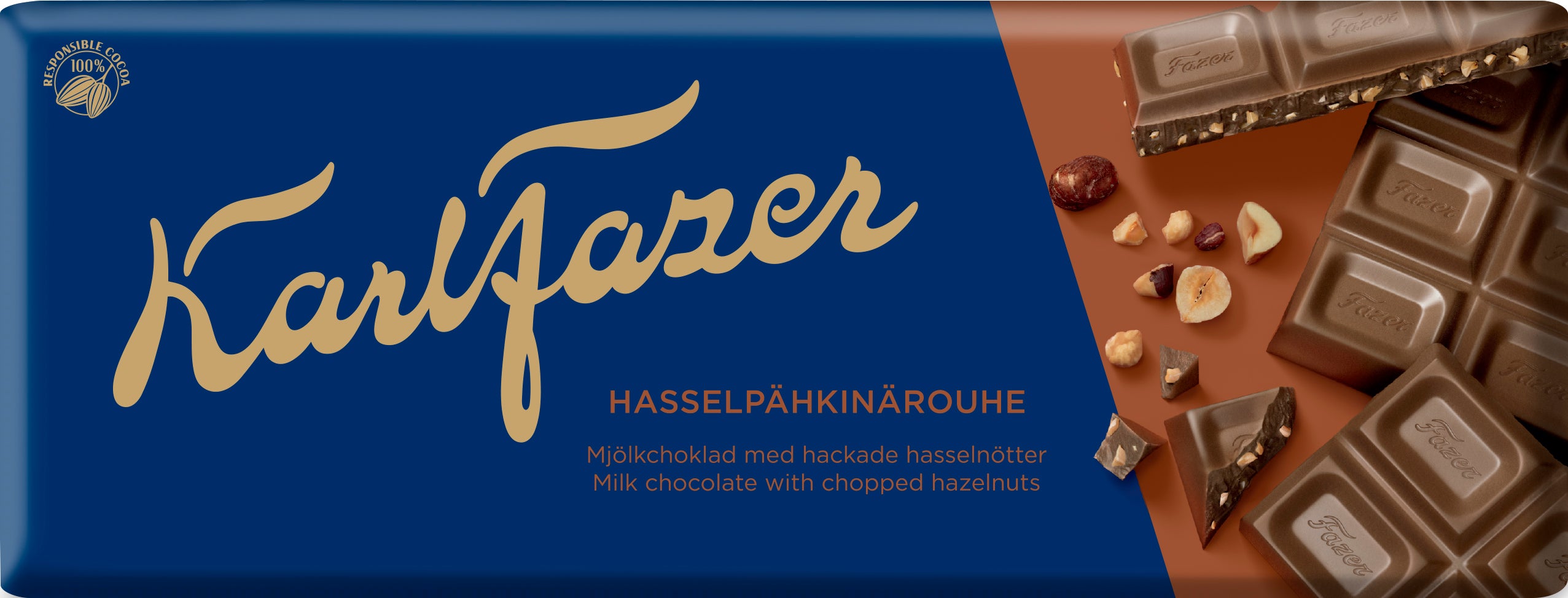 Karl Fazer Hasselpähkinärouhe suklaalevy 180 g