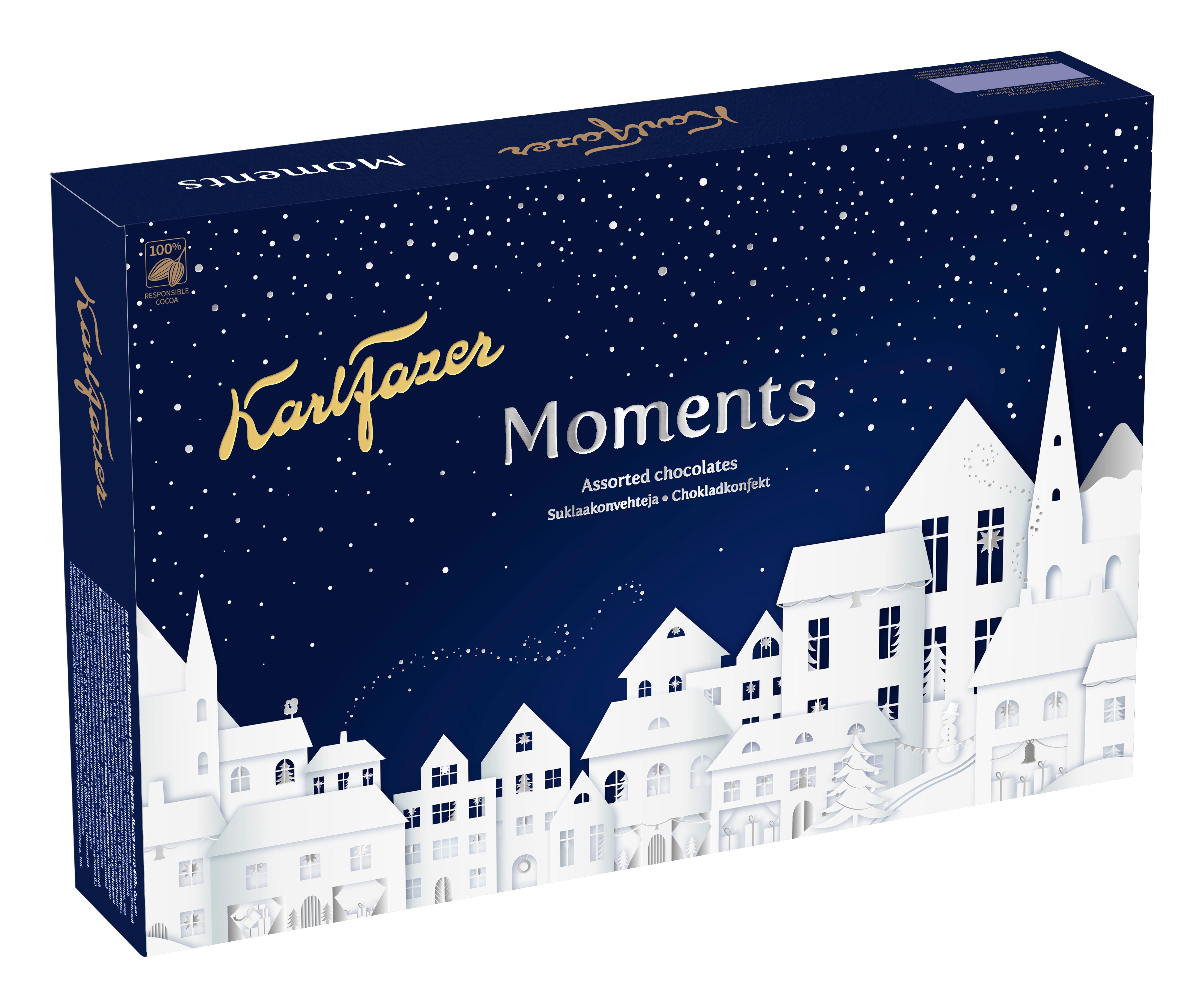Karl Fazer Moments 2-kerrosta suklaakonvehteja 400g
