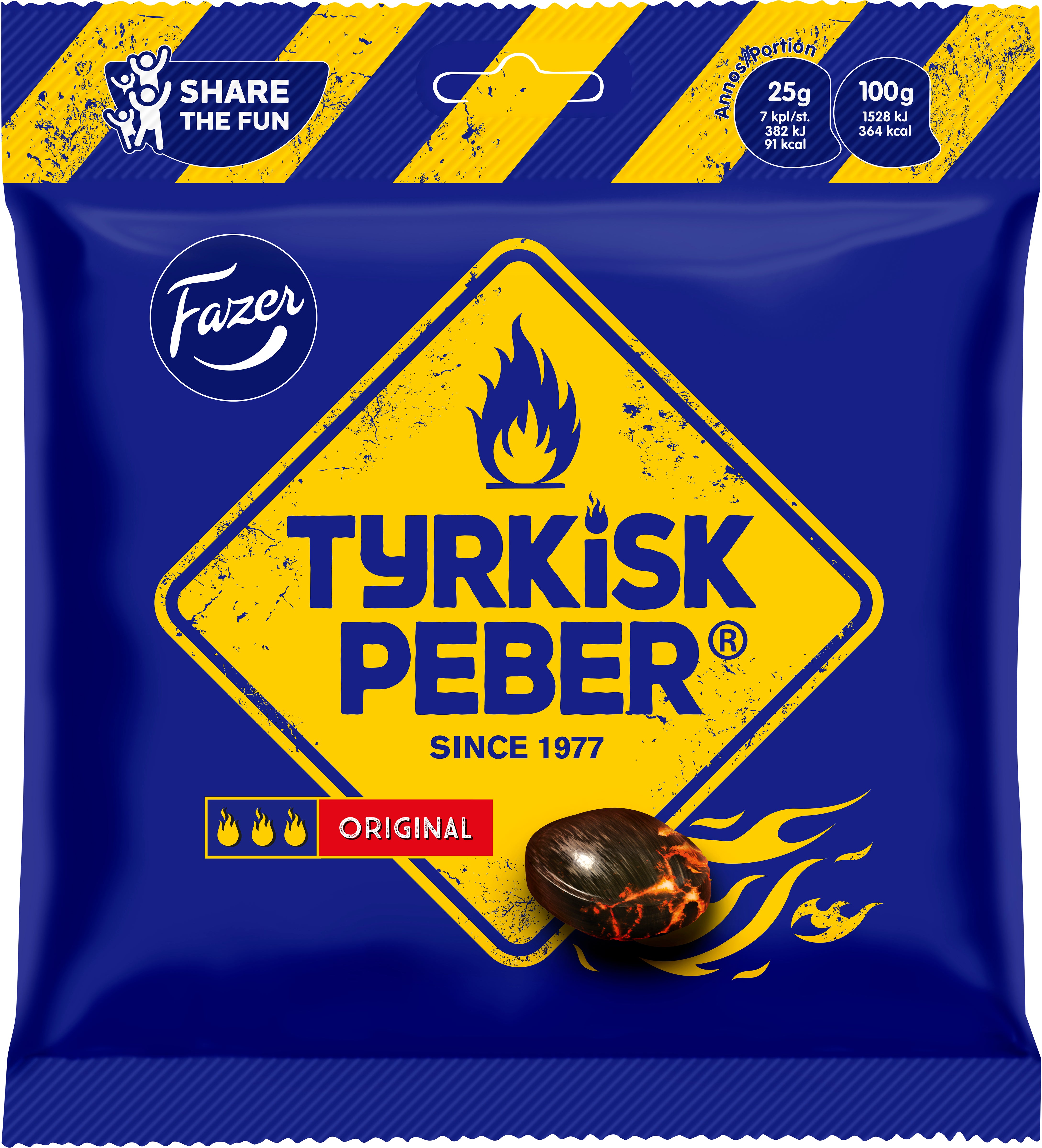 Fazer Tyrkisk Peber 300g salmiakkipippurikaramelleja