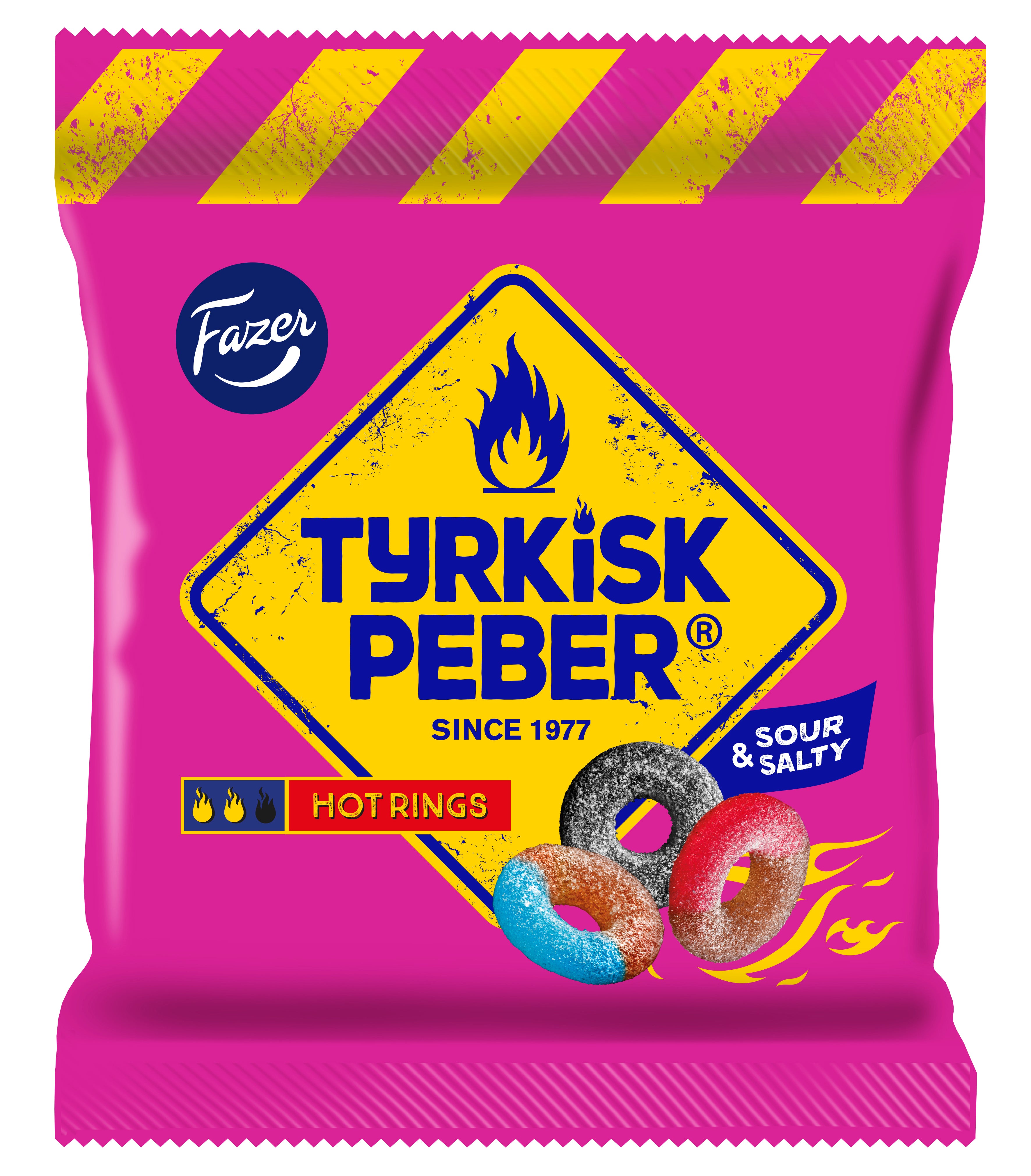 Fazer Tyrkisk Peber Hot Rings karkkipussi 150g