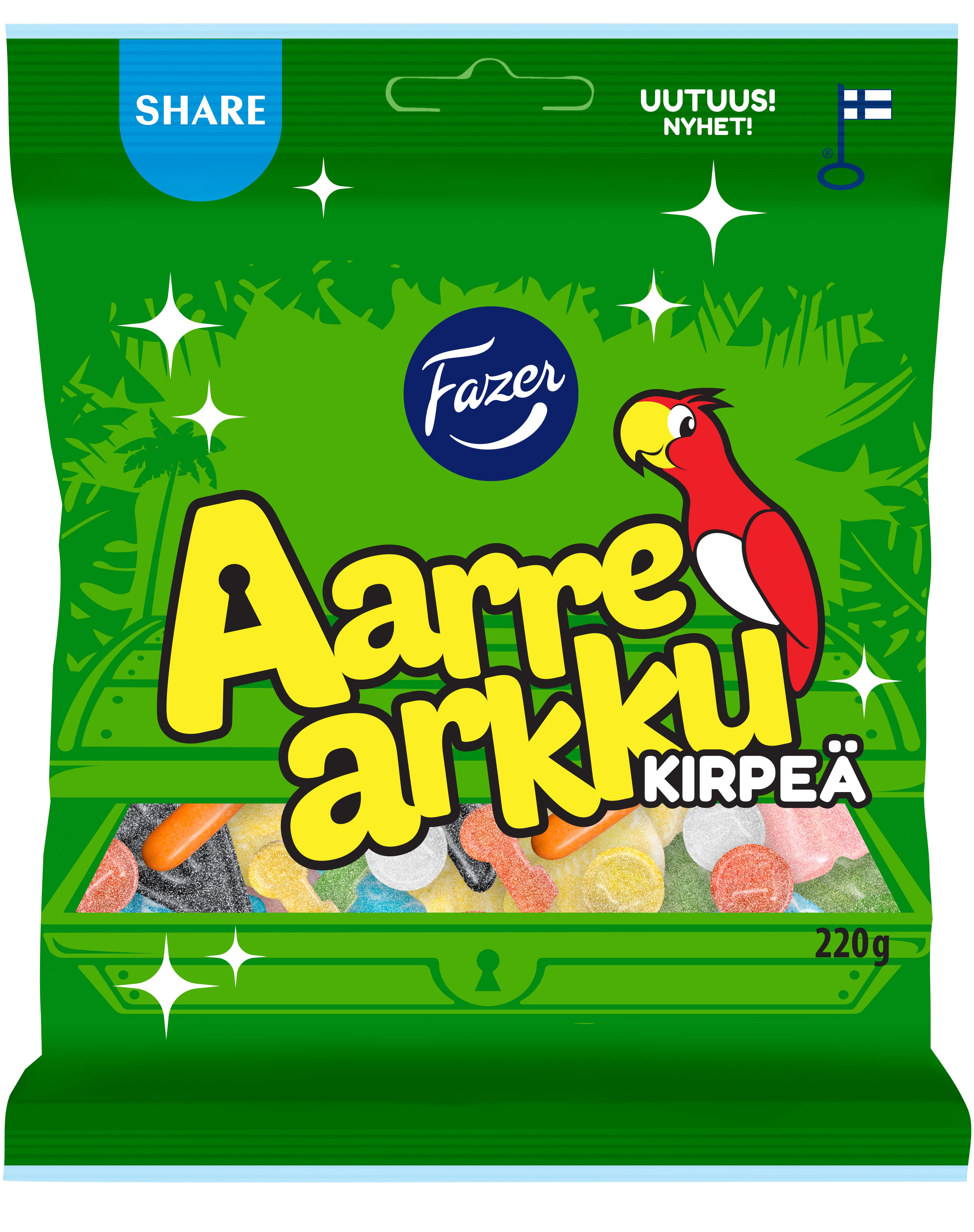 Fazer Aarrearkku Kirpeä karkkipussi 220g