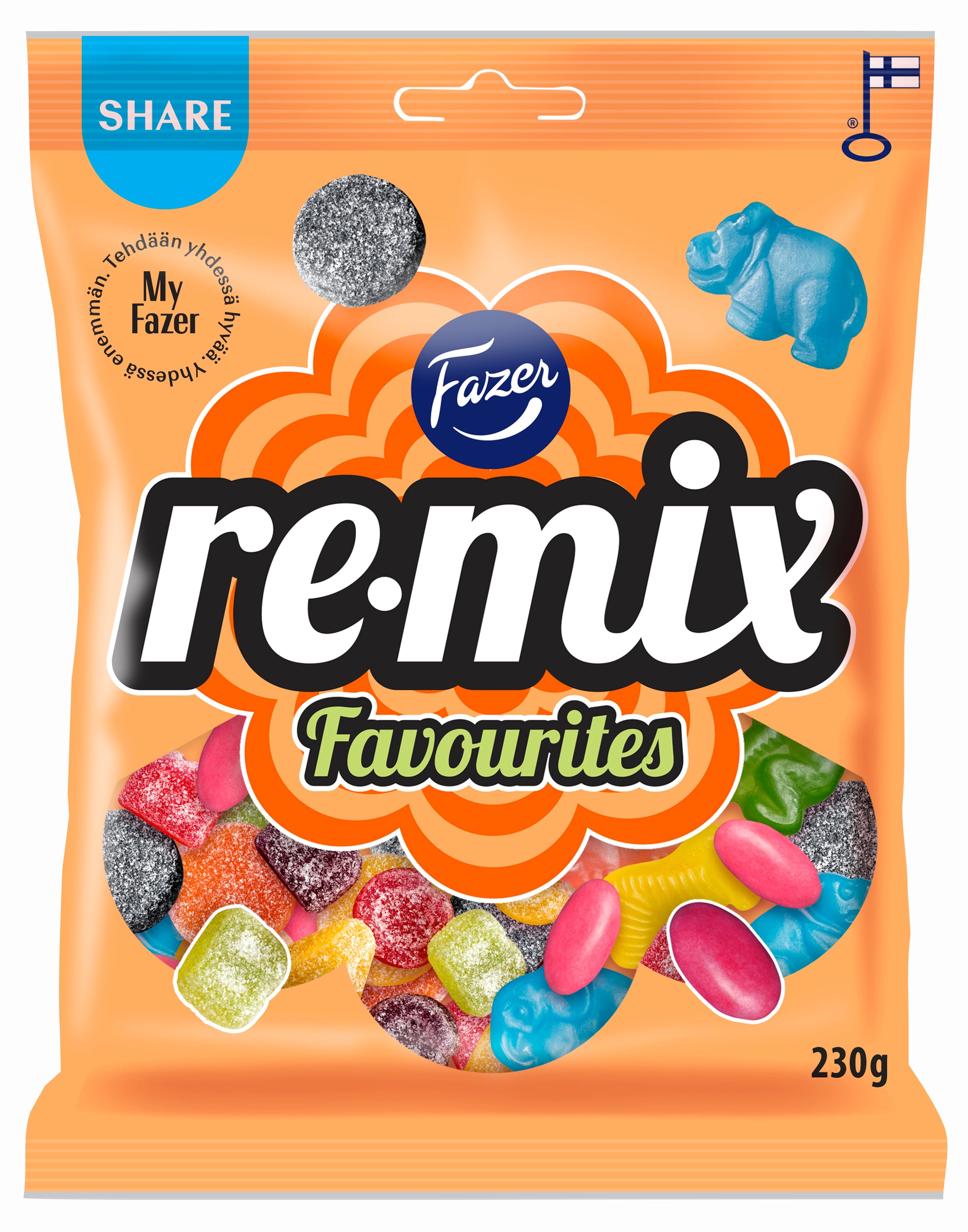 Fazer Remix Favourites karkkipussi 230g