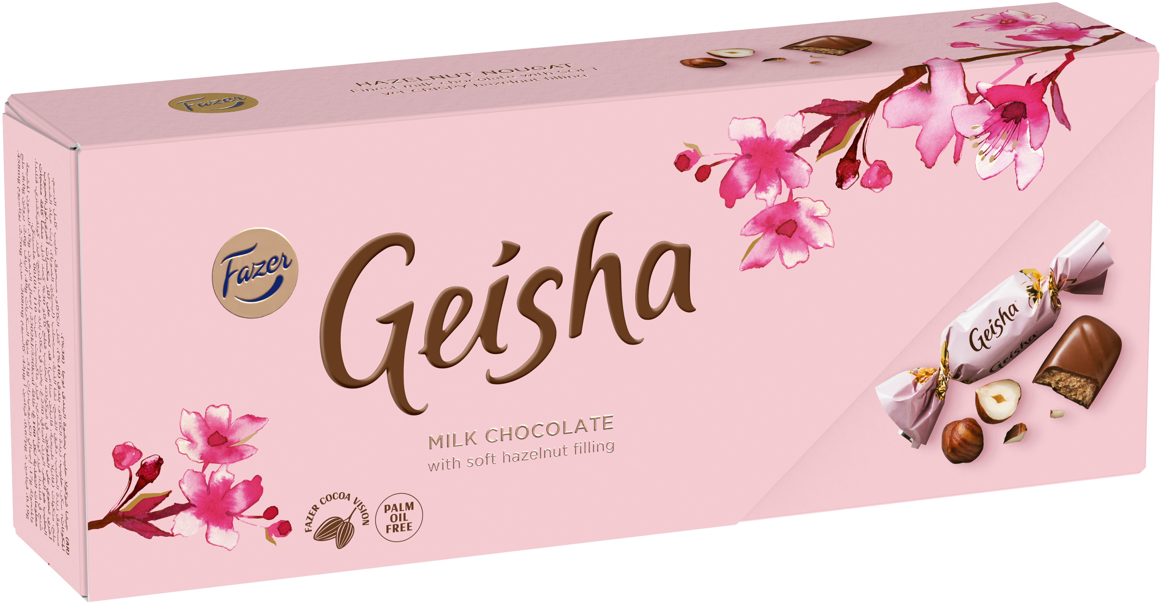 Fazer Geisha hasselpähkinänougat suklaakonvehti 250g