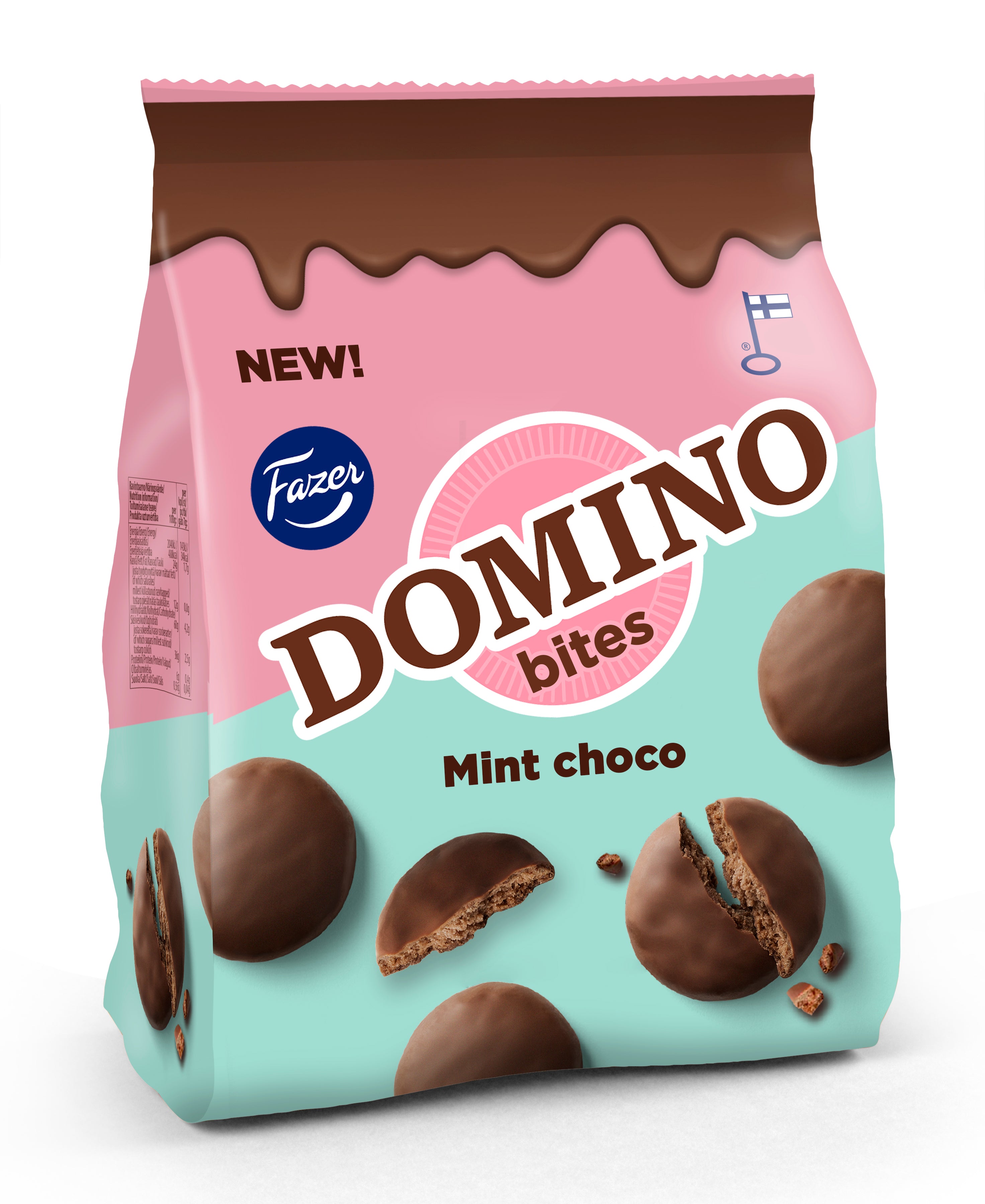 Fazer Domino Bites Mint herkuttelukeksi 185g