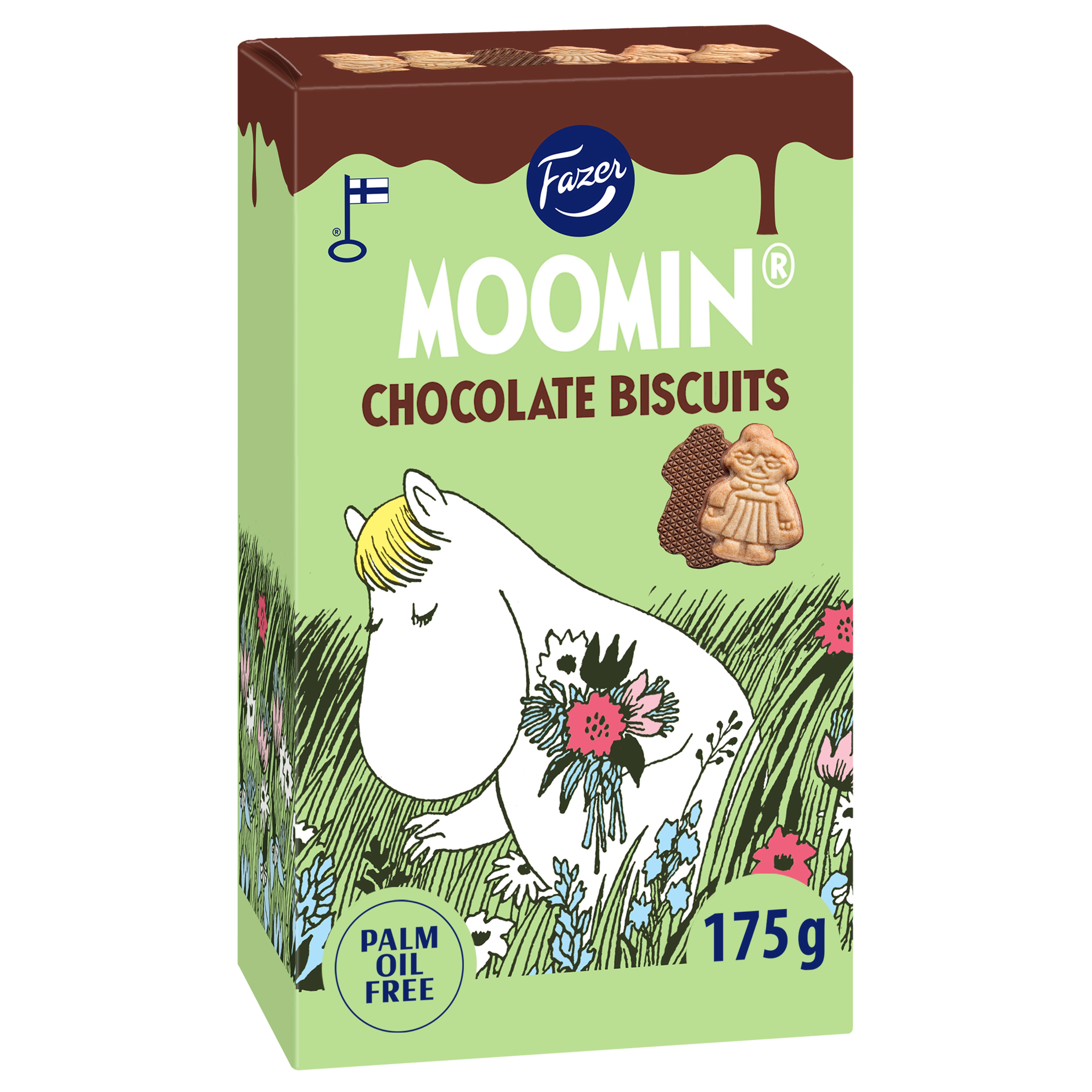 Fazer Moomin suklaanmakuinen keksi 175g