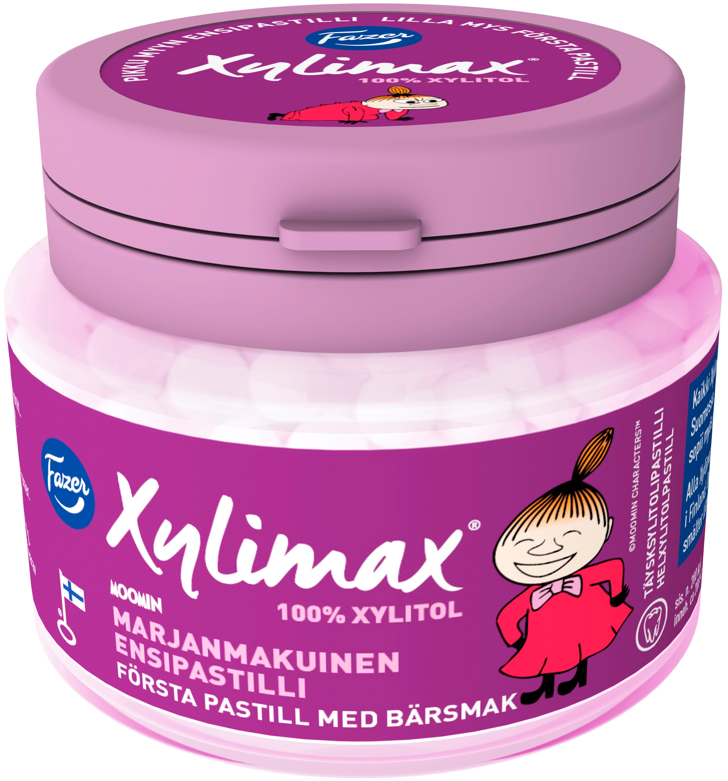 Fazer Xylimax Moomin Pikku Myy täysksylitolipastilli 85g