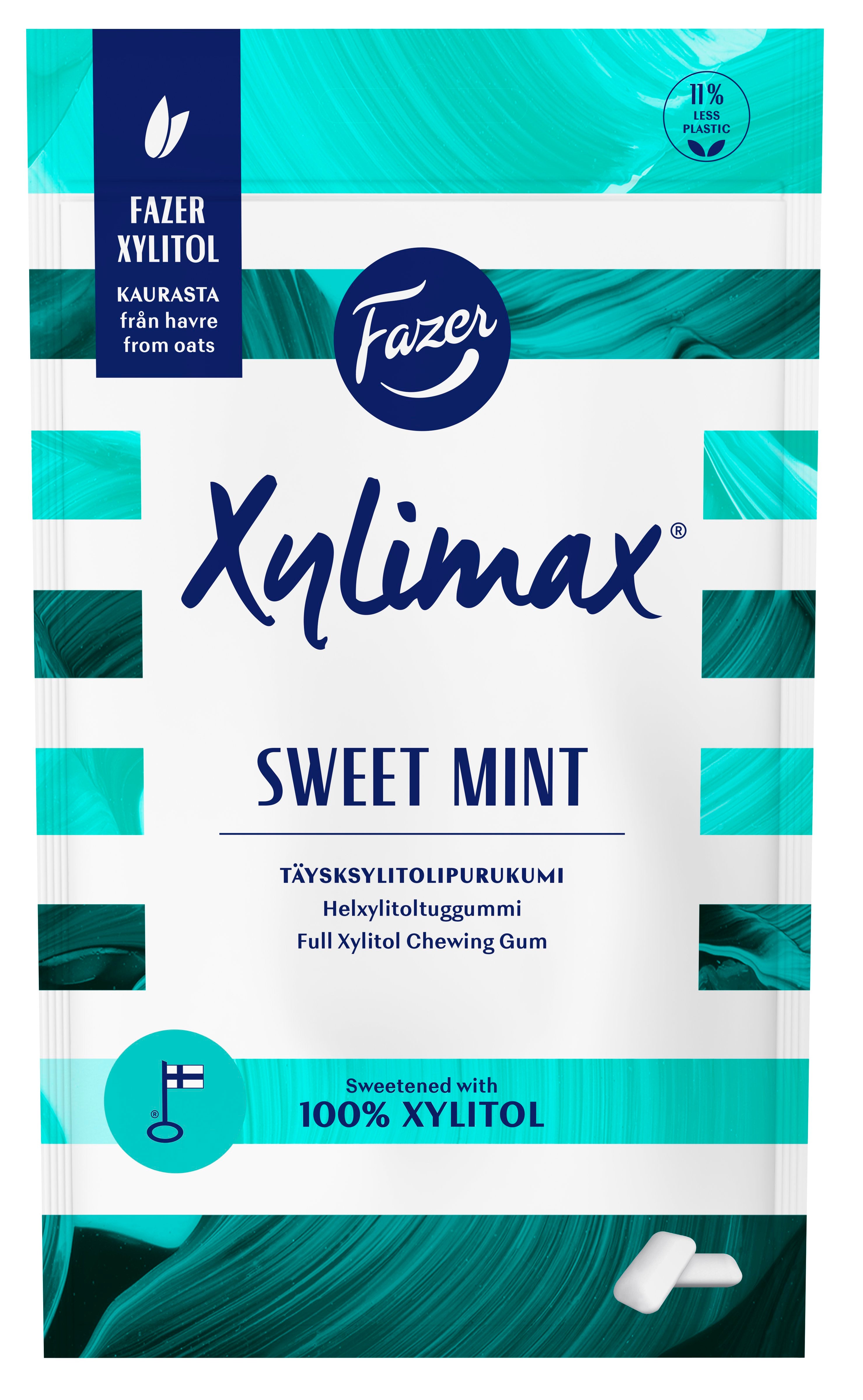 Fazer Xylimax Sweet Mint mintunmakuinen täysksylitolipurukumi 80g