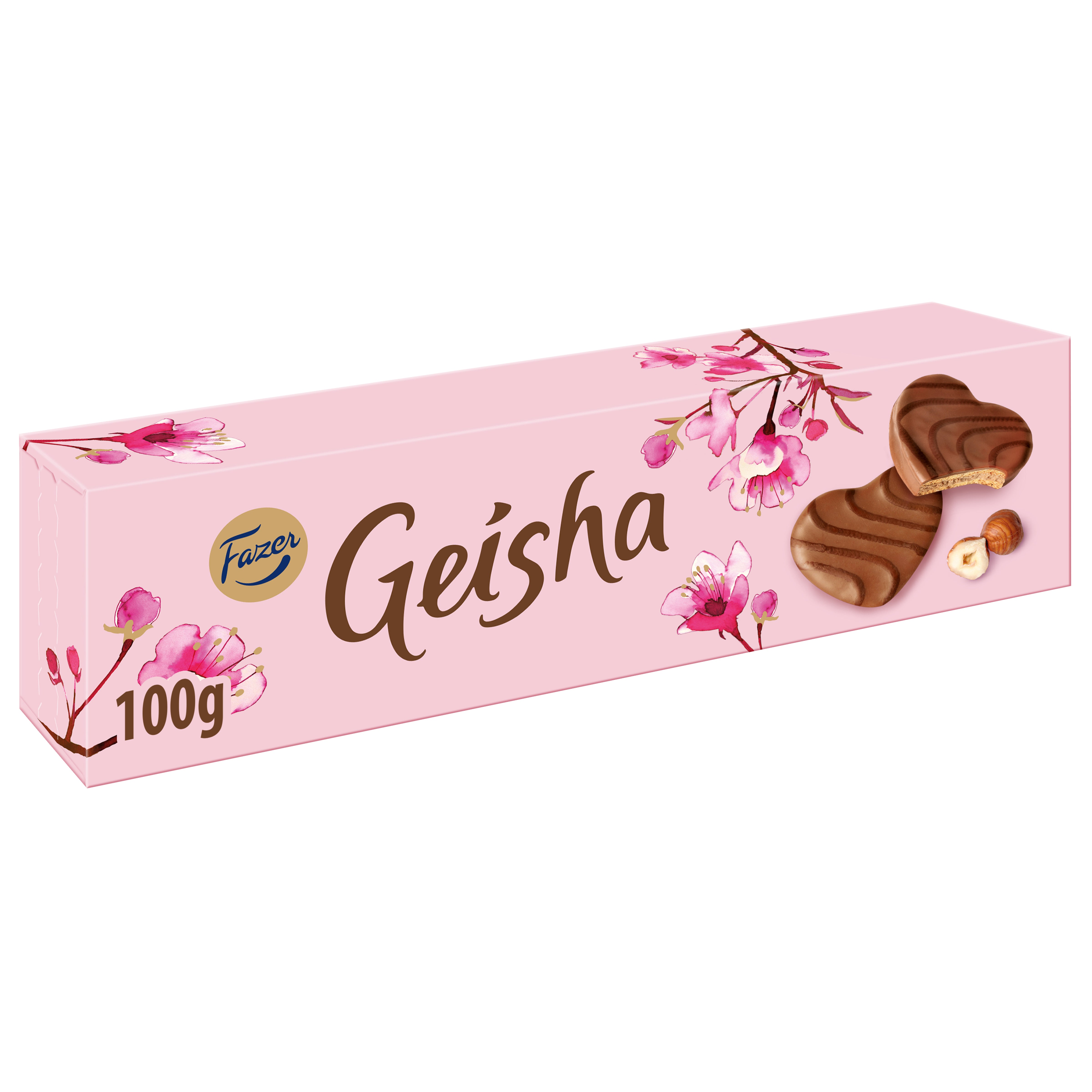 Fazer Geisha hasselpähkinä suklaakeksi 100g