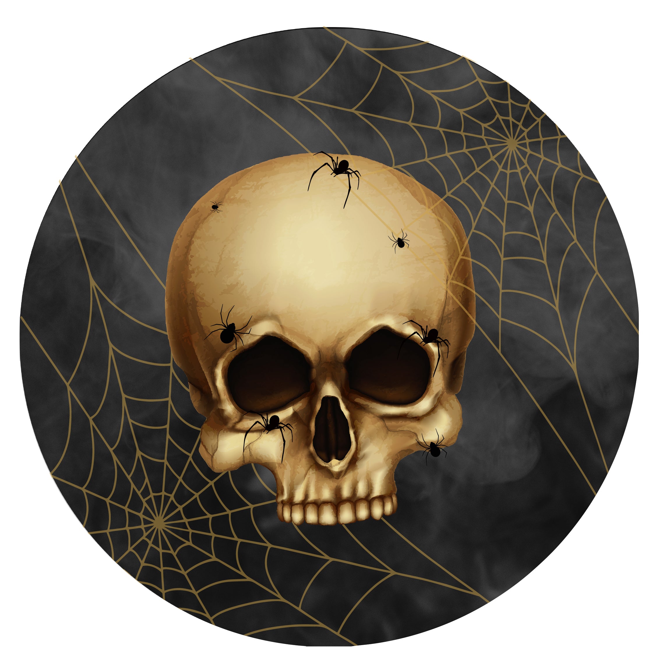 Juhlamaailma Halloween Pääkallo pahvilautanen 10 kpl 18cm