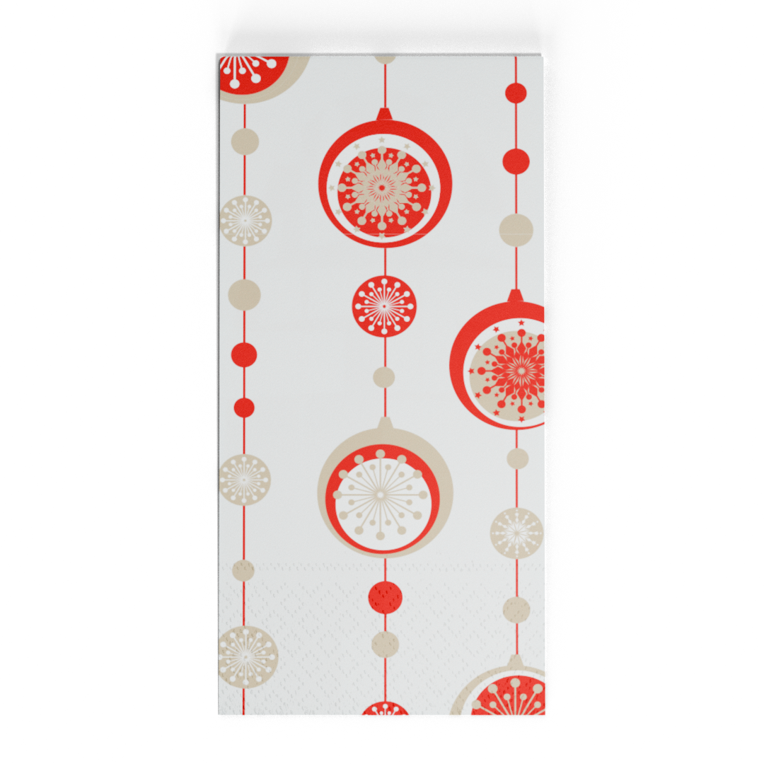 Softlin Basic 39cm 100kpl 2-krs 1/8 Joulupallot lautasliina