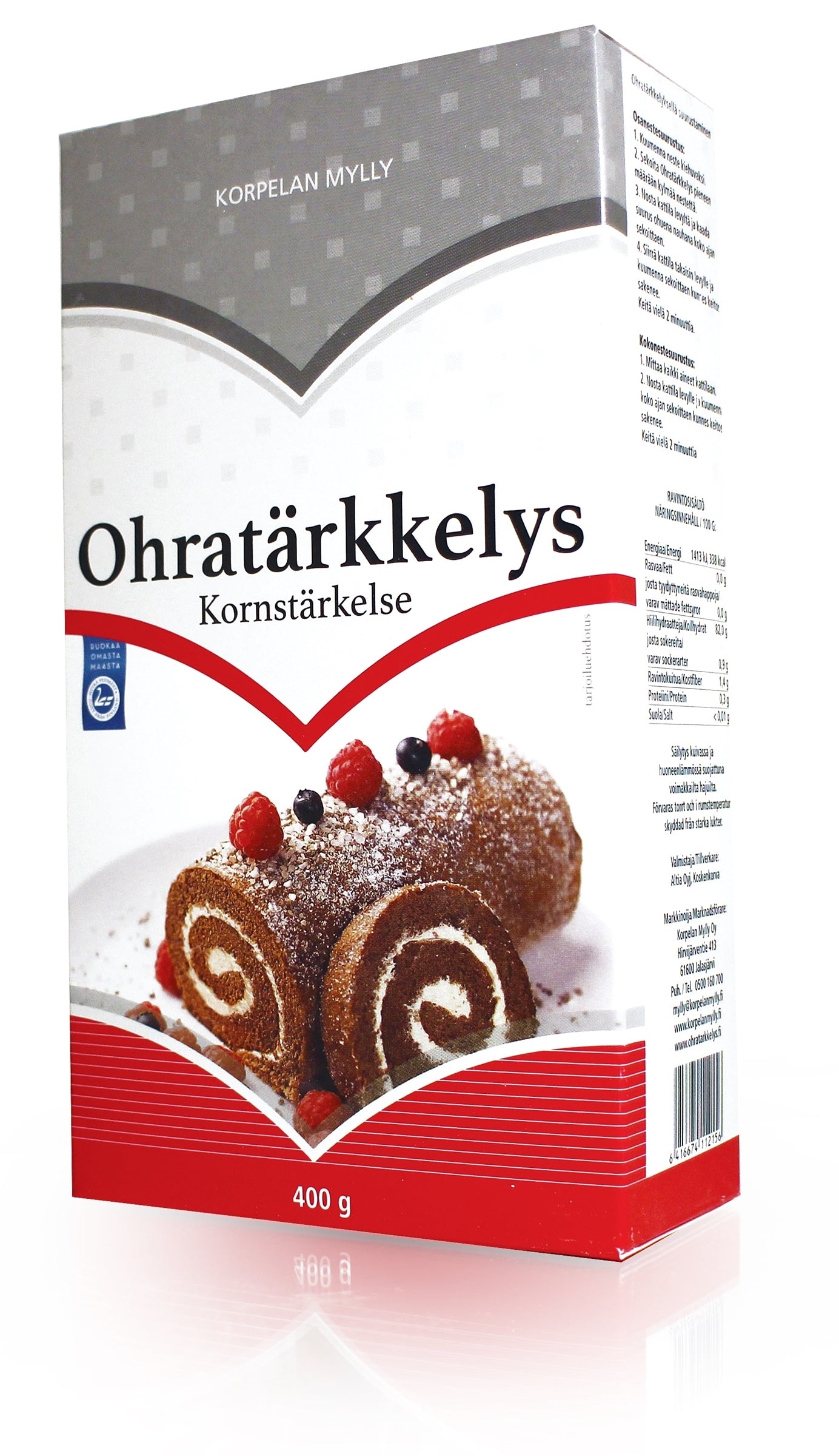 Korpelan Mylly Ohratärkkelys 400 g
