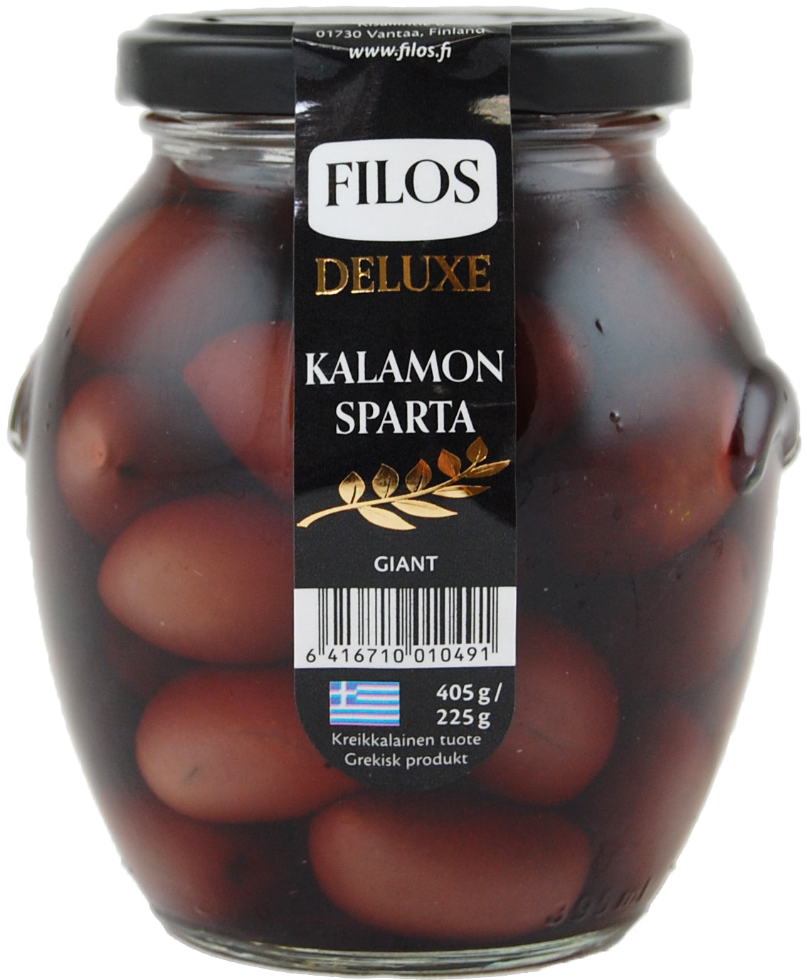 Filos deluxe 405/225g Kalamon-oliivi Sparta giant kivellinen