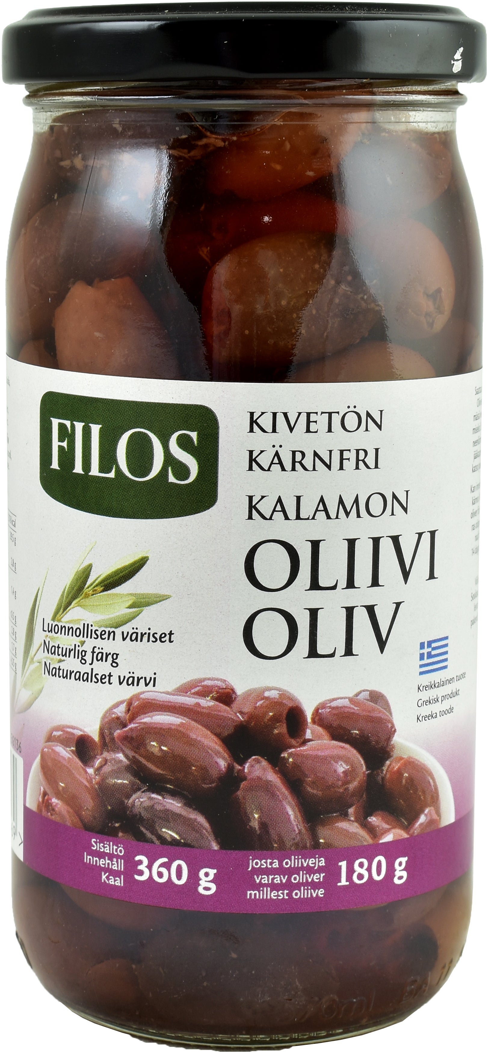 Filos 360/180g Kalamon-oliivi kivetön